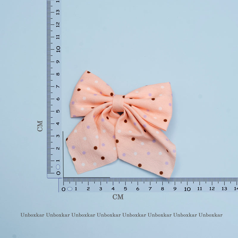 Printed hair bow with Alligator pin - UBK2029