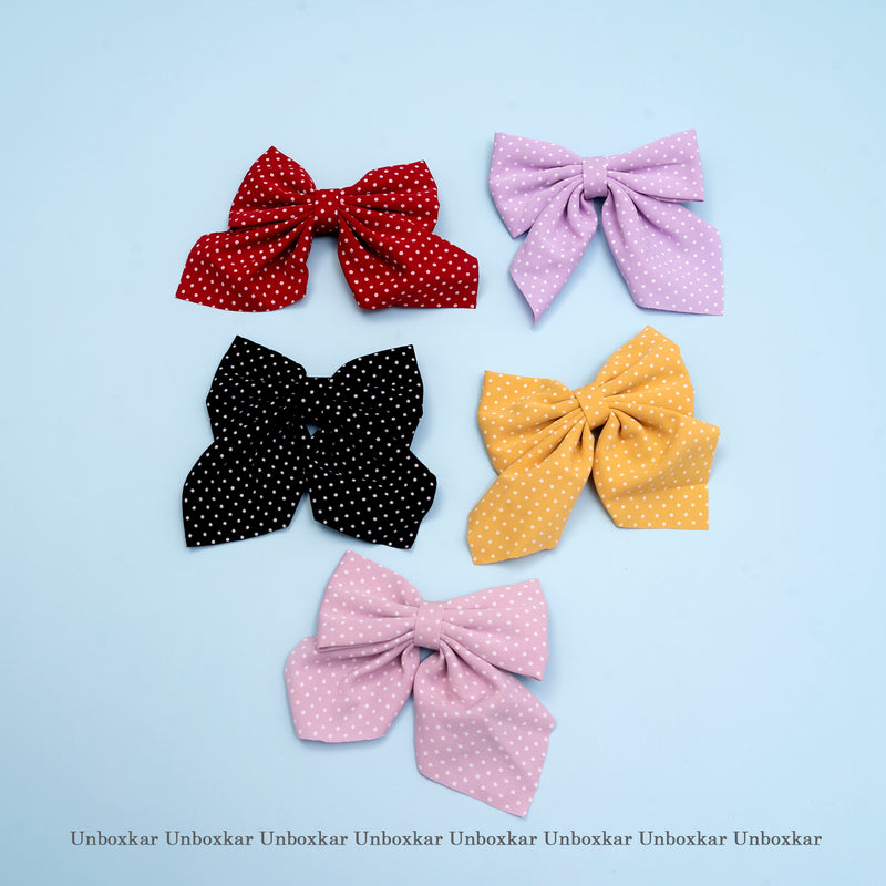 Printed hair bow with Alligator pin - UBK2030