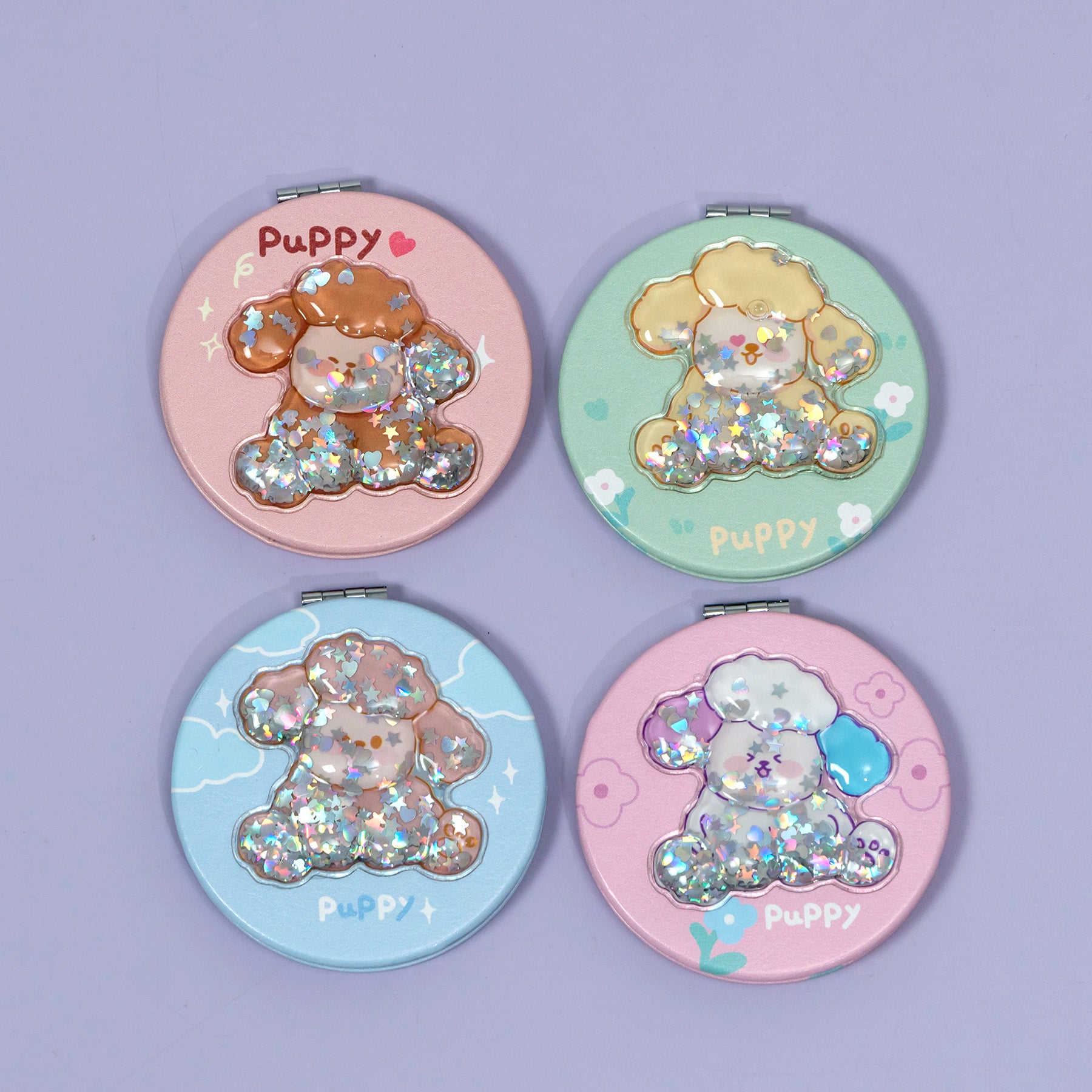Cute Puppy Shaker Pocket Mirror – UBK3477