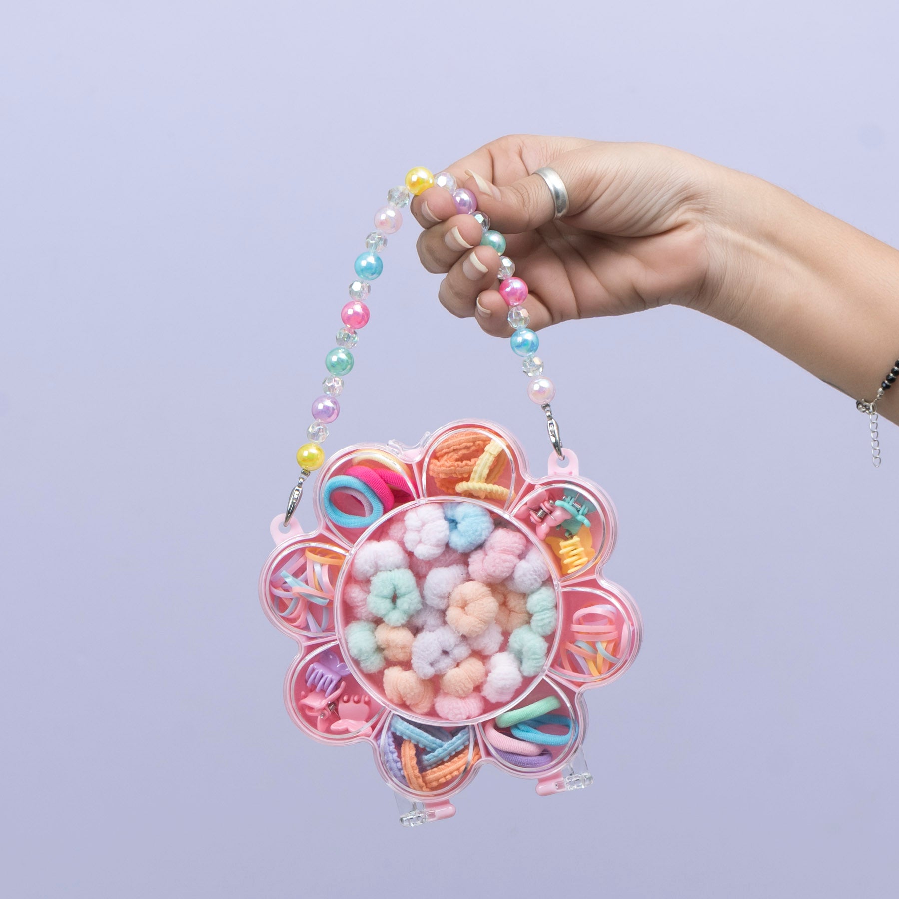 Kids Flower Hair Accessories Organizer Set – UBK3681