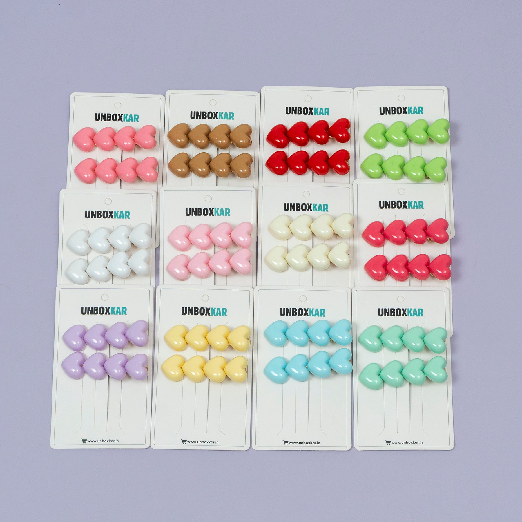 Heart Gloss Hair Pins – UBK3596