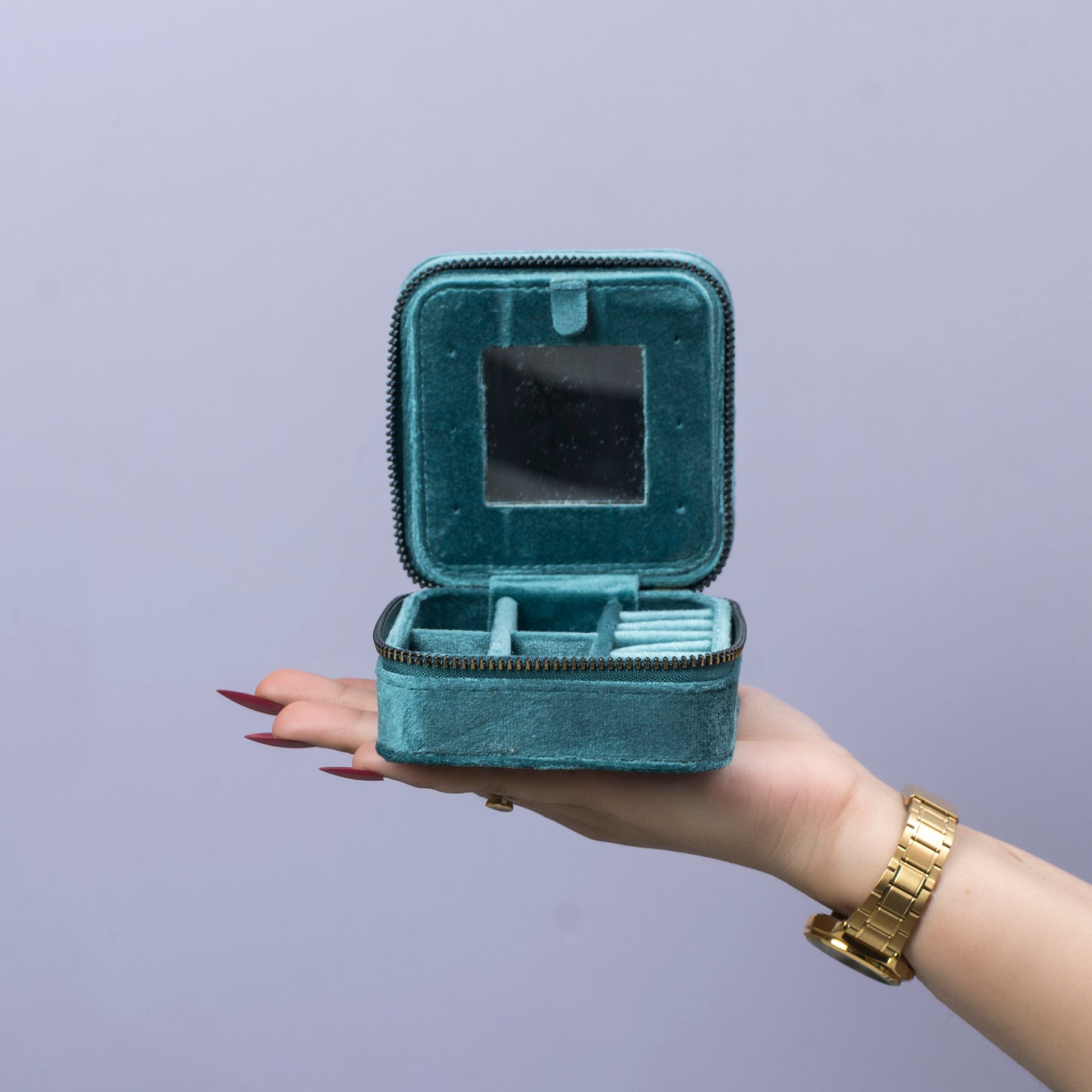 Textured Velvet Mini Jewellery Box – UBK3820