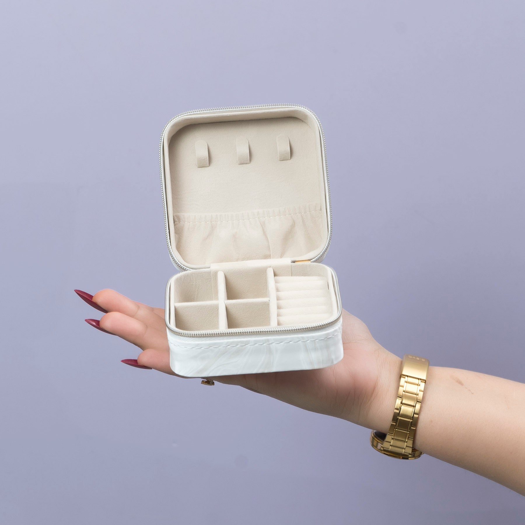 Marble Finish Jewellery Organizer Box – UBK3822
