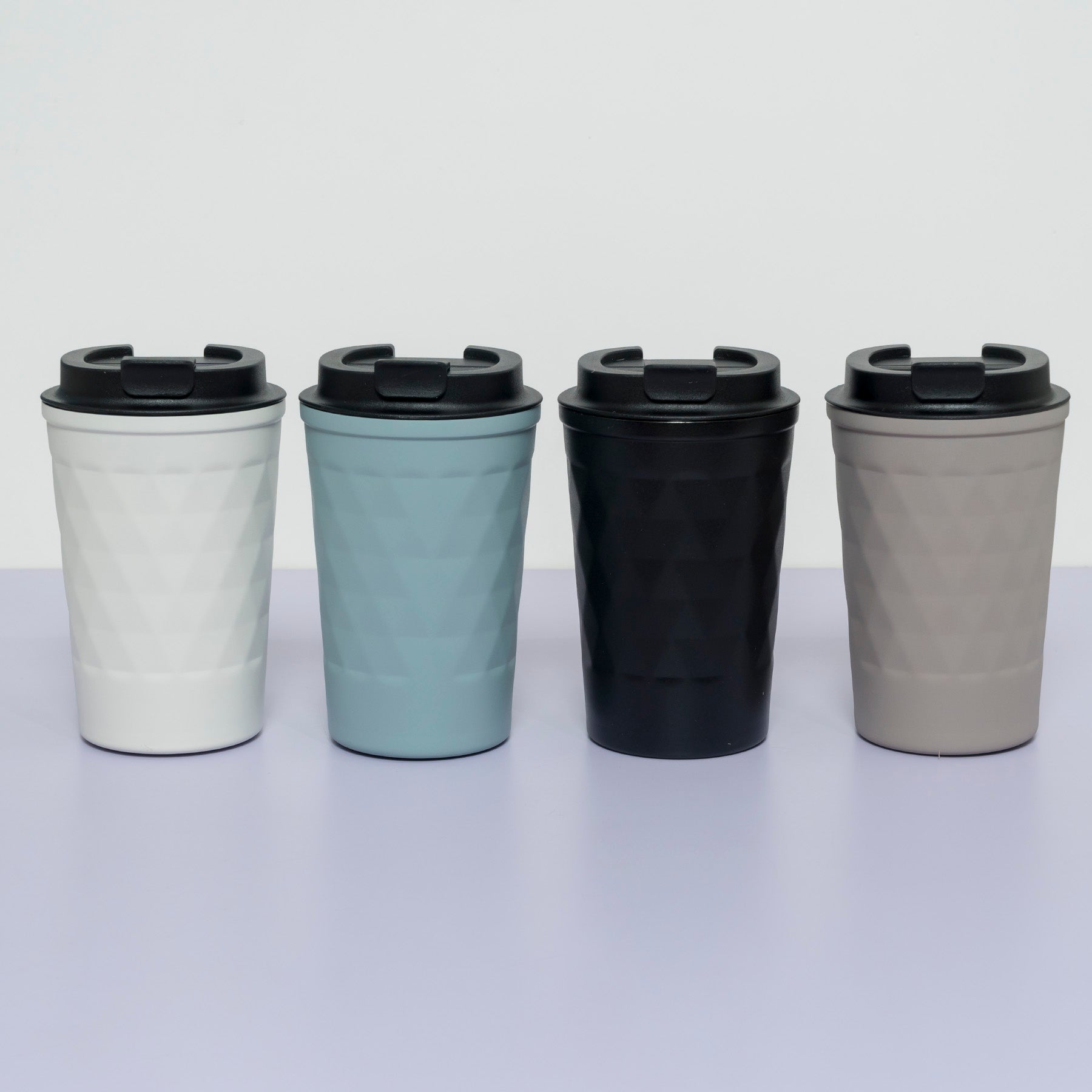 Premium Triangle Texture Stainless Steel Travel Mug – UBK3487
