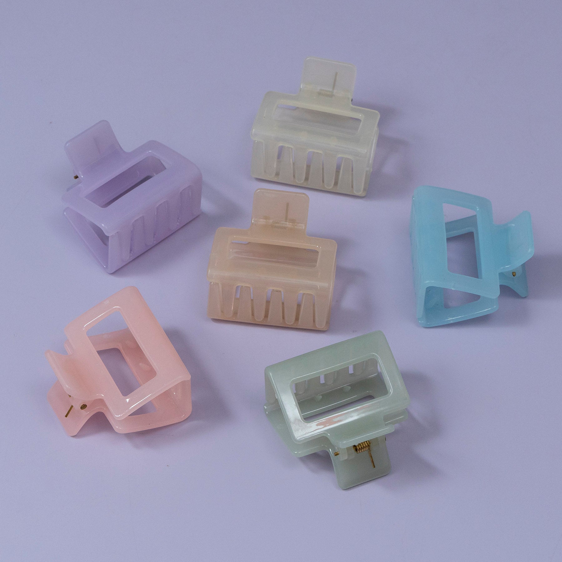 Pastel Gloss Square Hair Claw – UBK3327