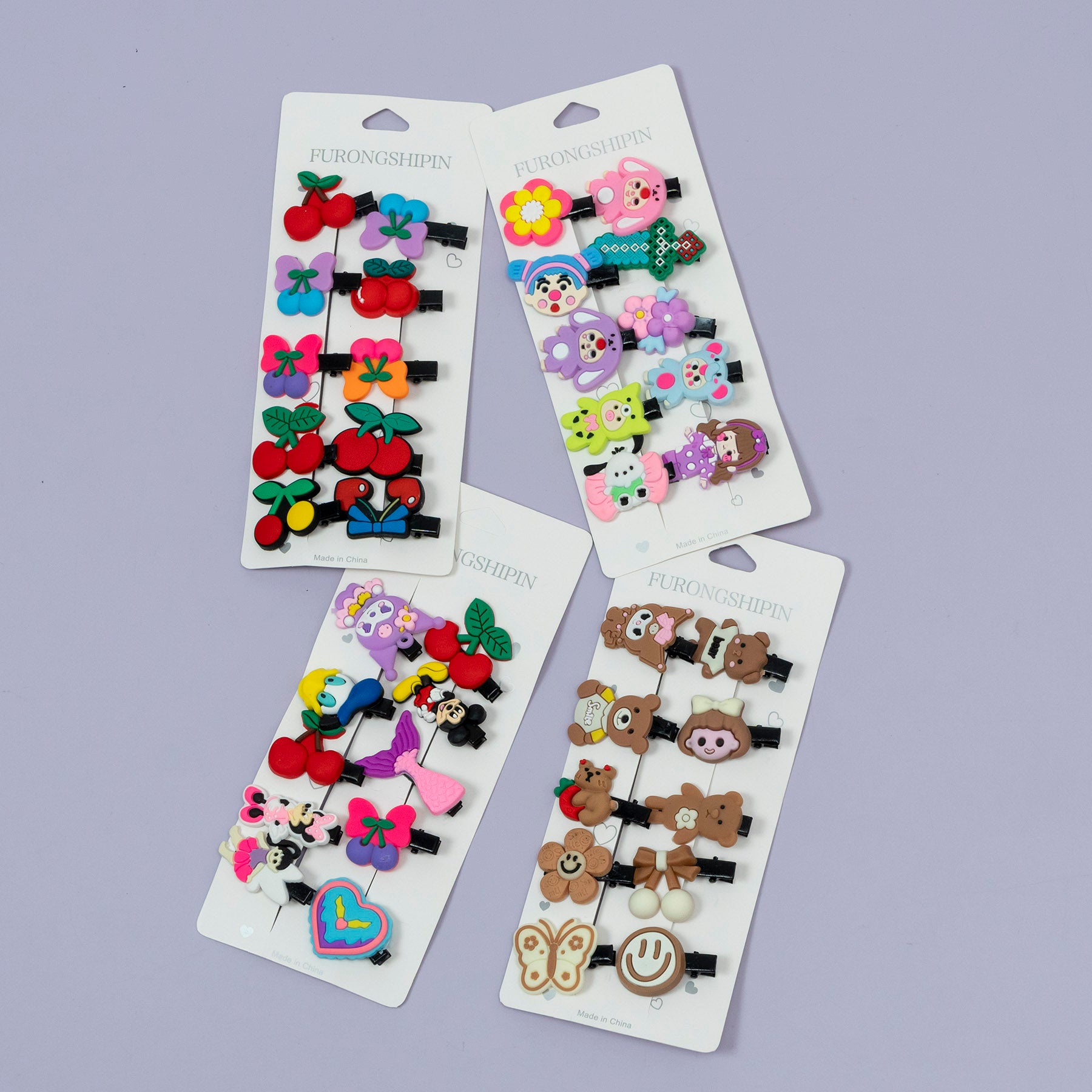 Cute Cartoon Hair Clips Set for Kids – UBK3611