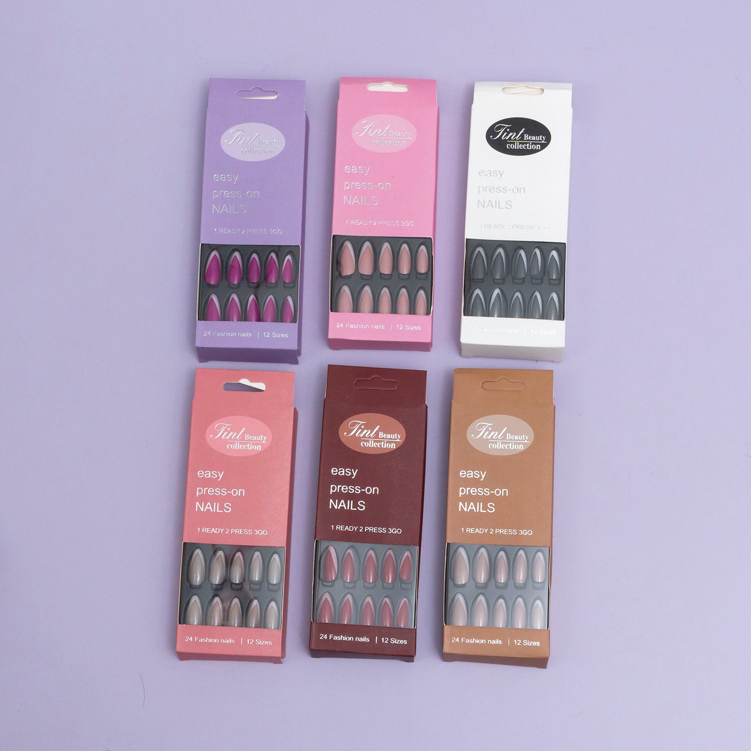 Glossy Artificial nails - UBK2936