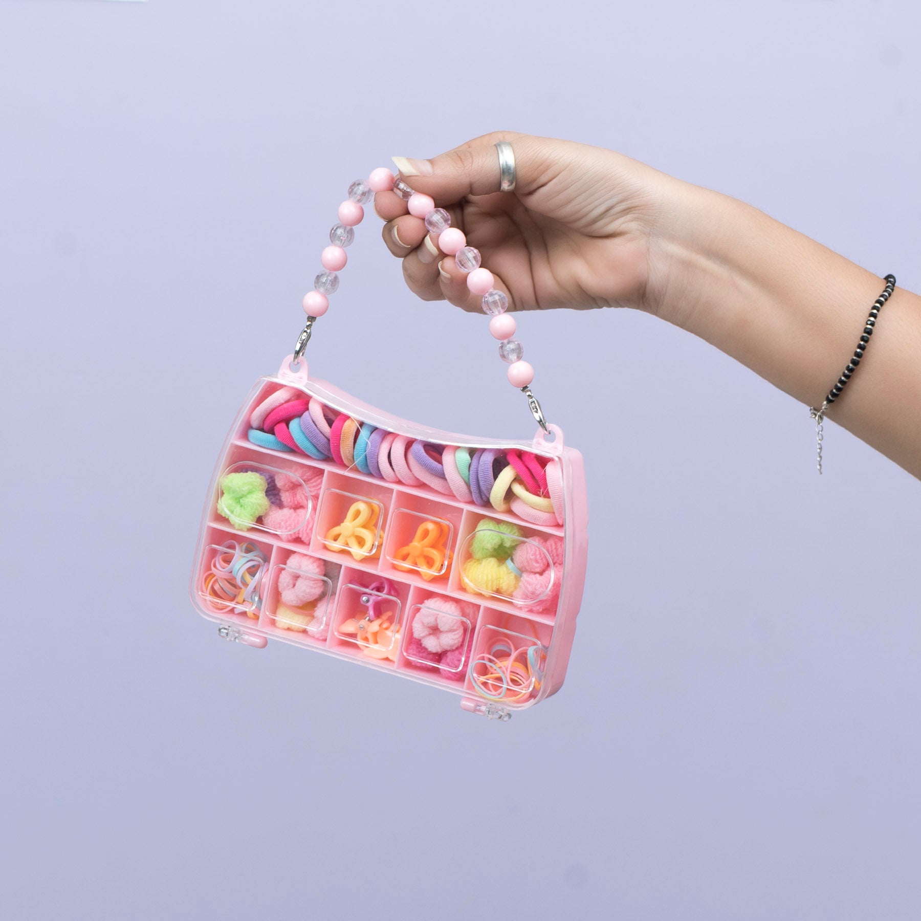 Kids Heart Hair Accessories Organizer Box with Handle – UBK3683