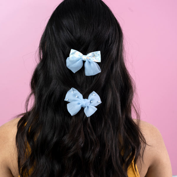 Bow shaped hair pins ( Set of 2 ) - UBK1883