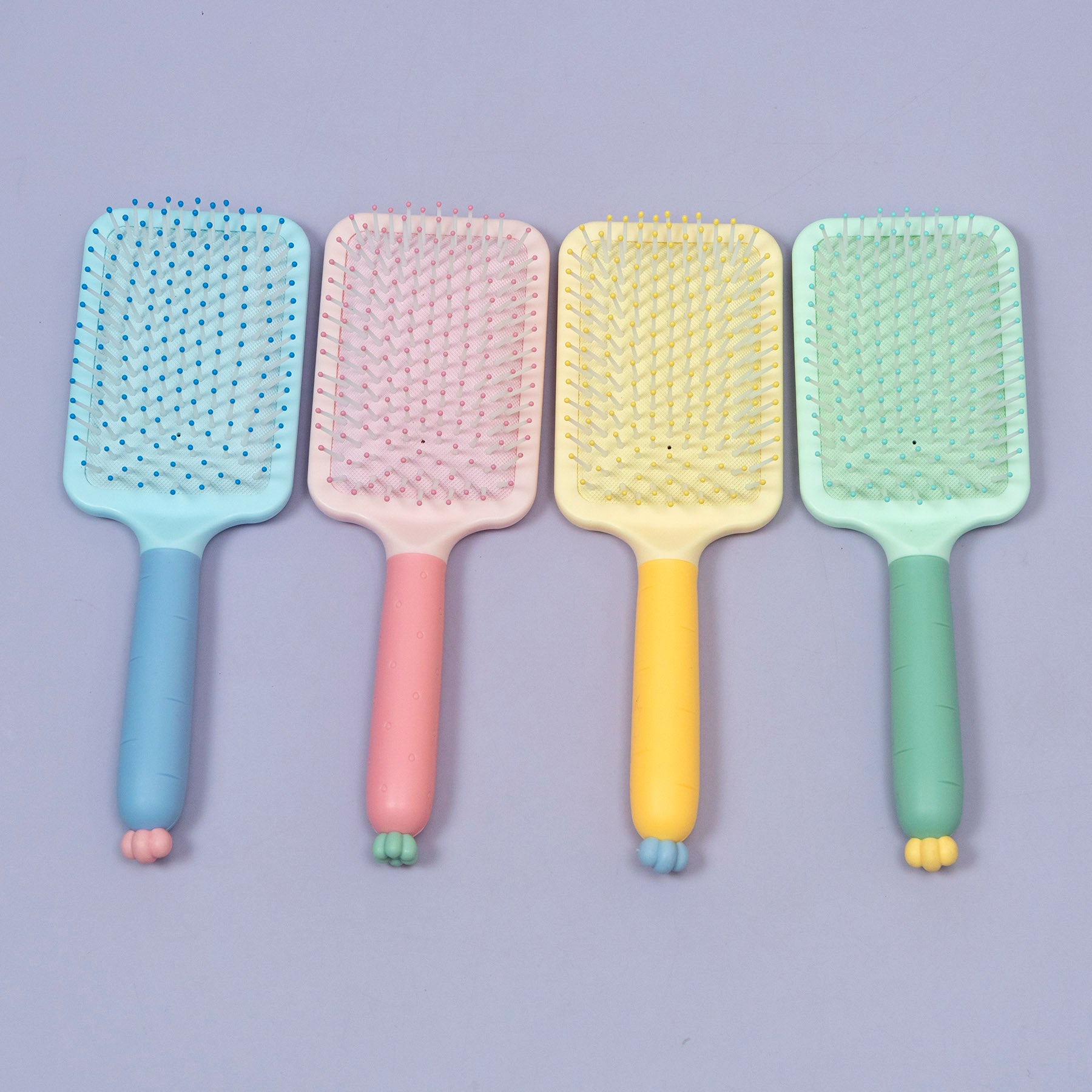 Pastel Paddle Hair Brush with Soft Grip Handle – UBK3630