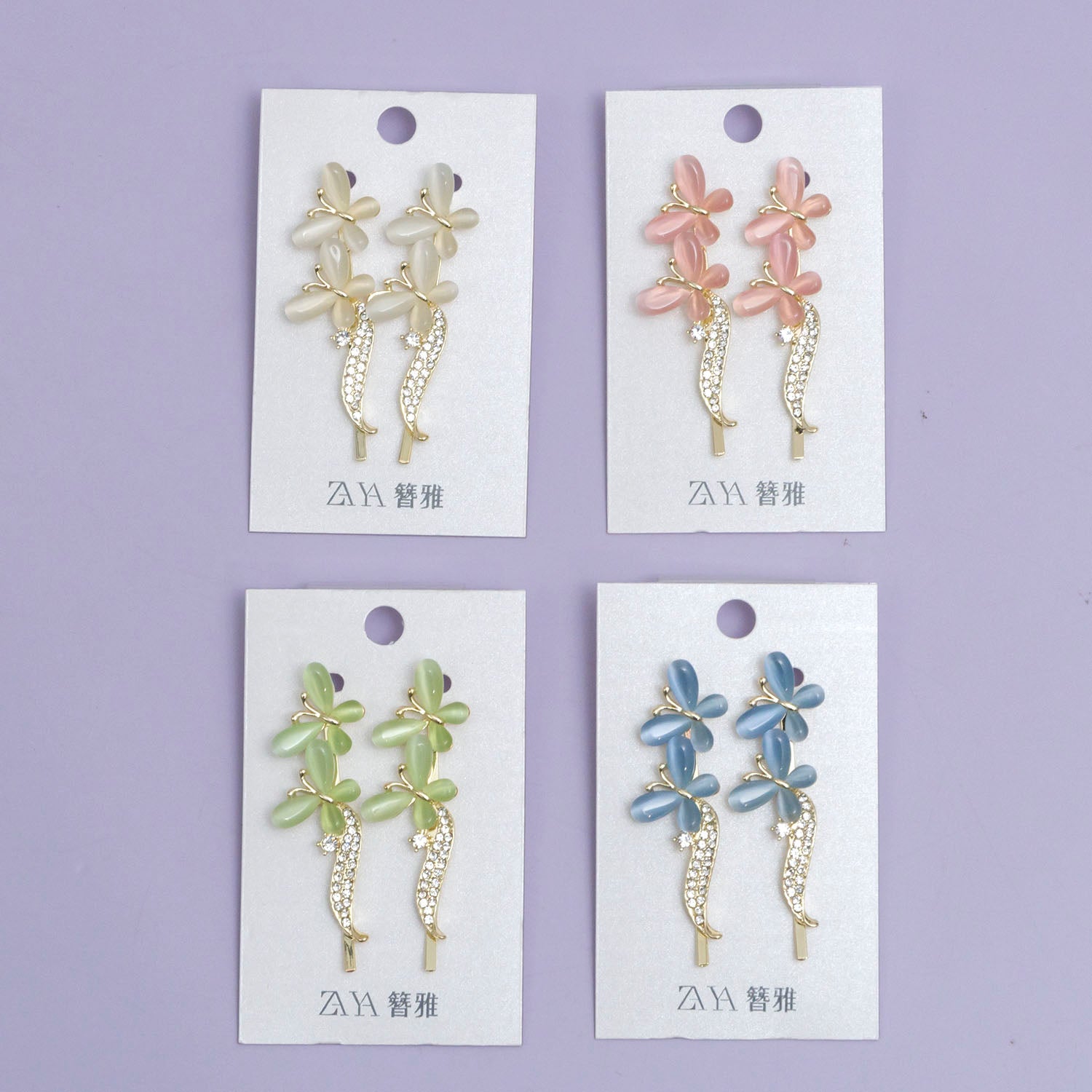 Zaya Stone Hair Pins  - UBK2958