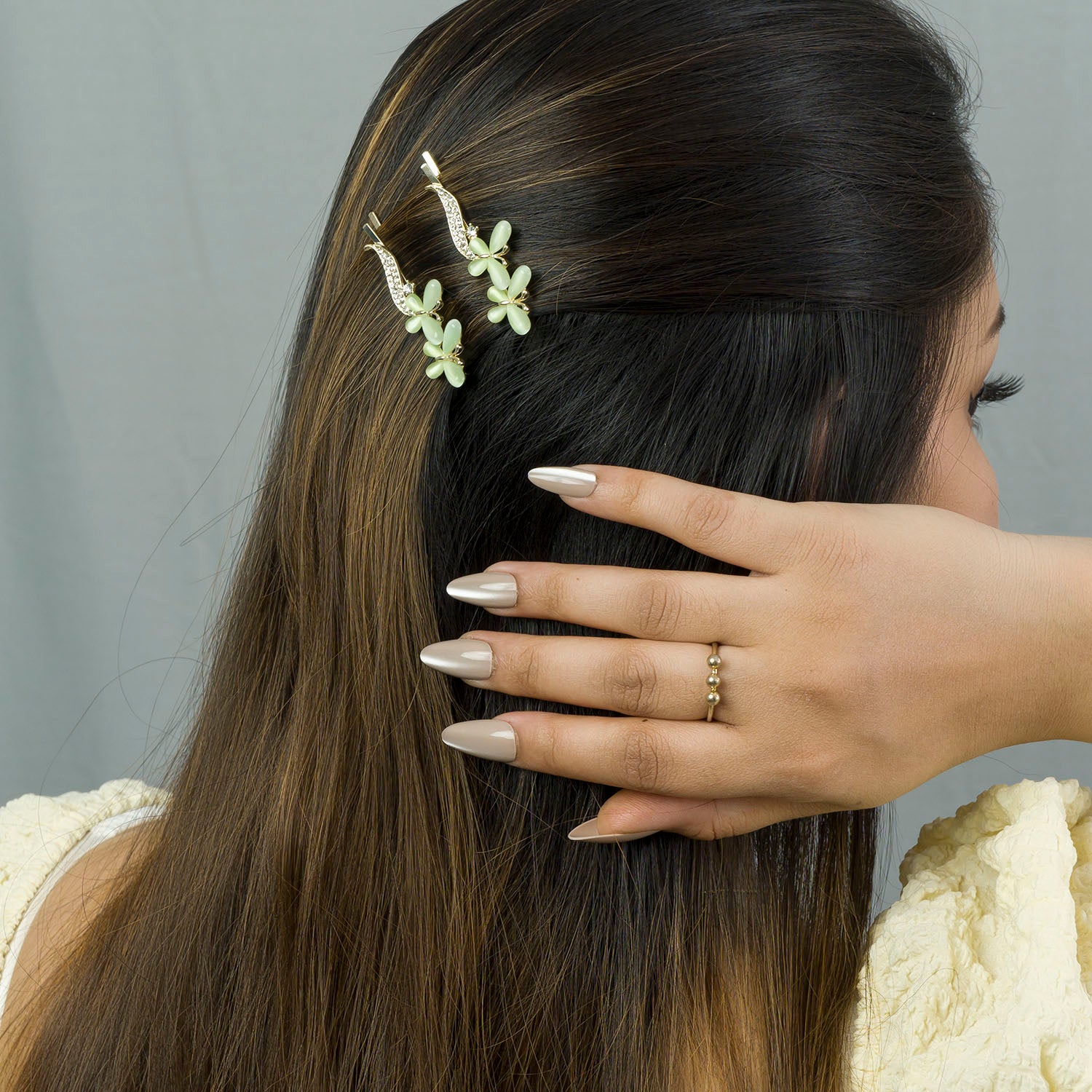 Zaya Stone Hair Pins  - UBK2958