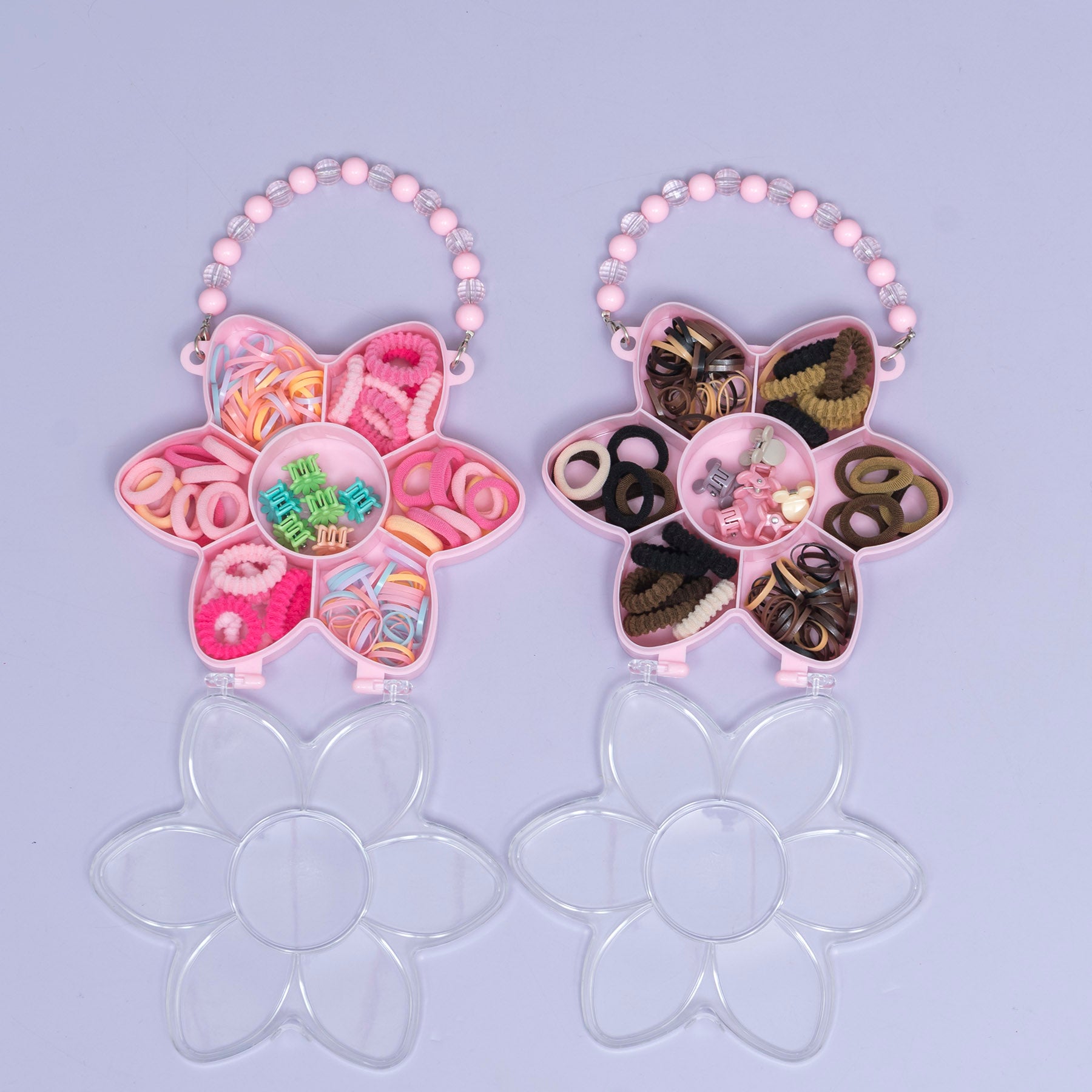 Kids Flower Hair Accessories Organizer Box with Handle – UBK3686