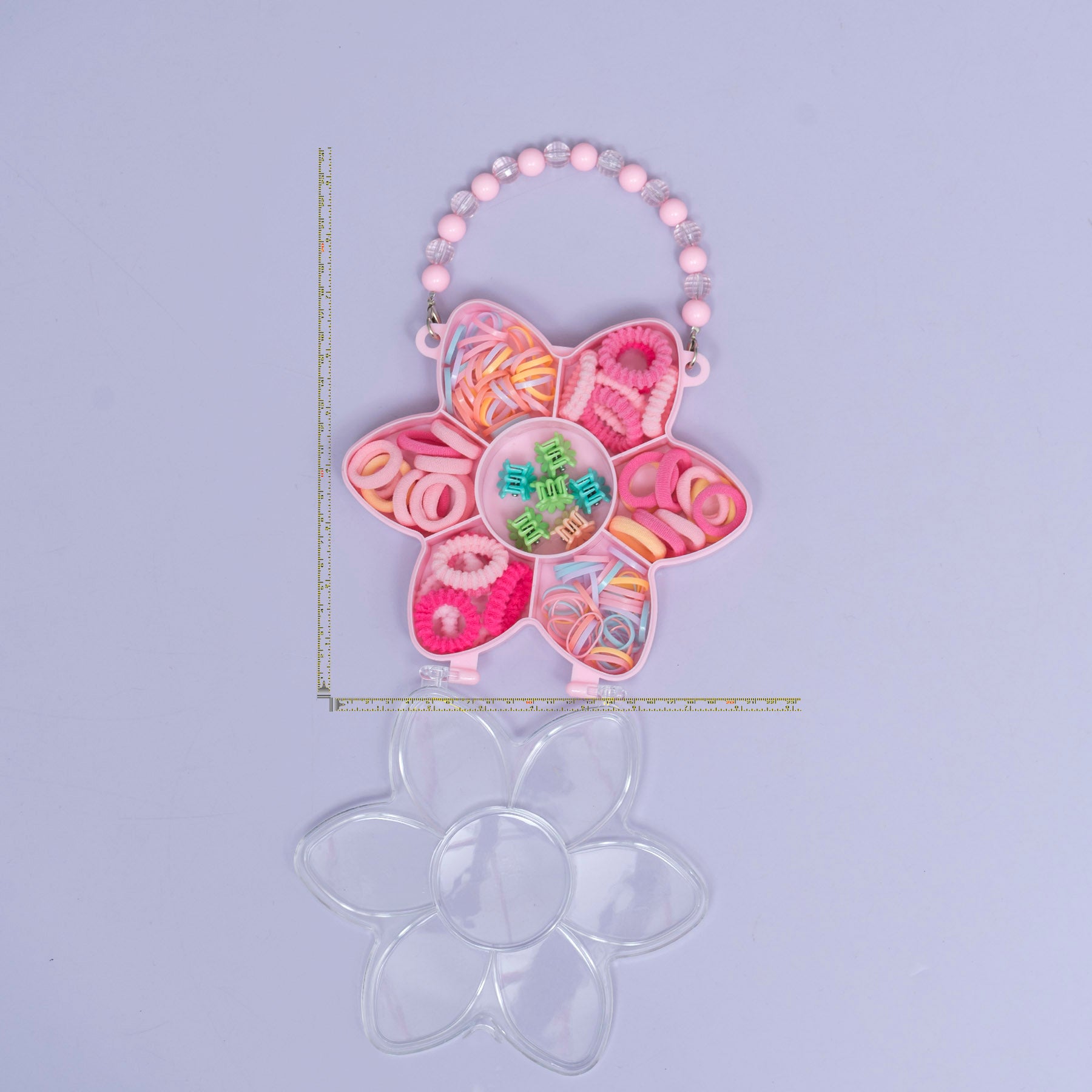 Kids Flower Hair Accessories Organizer Box with Handle – UBK3686