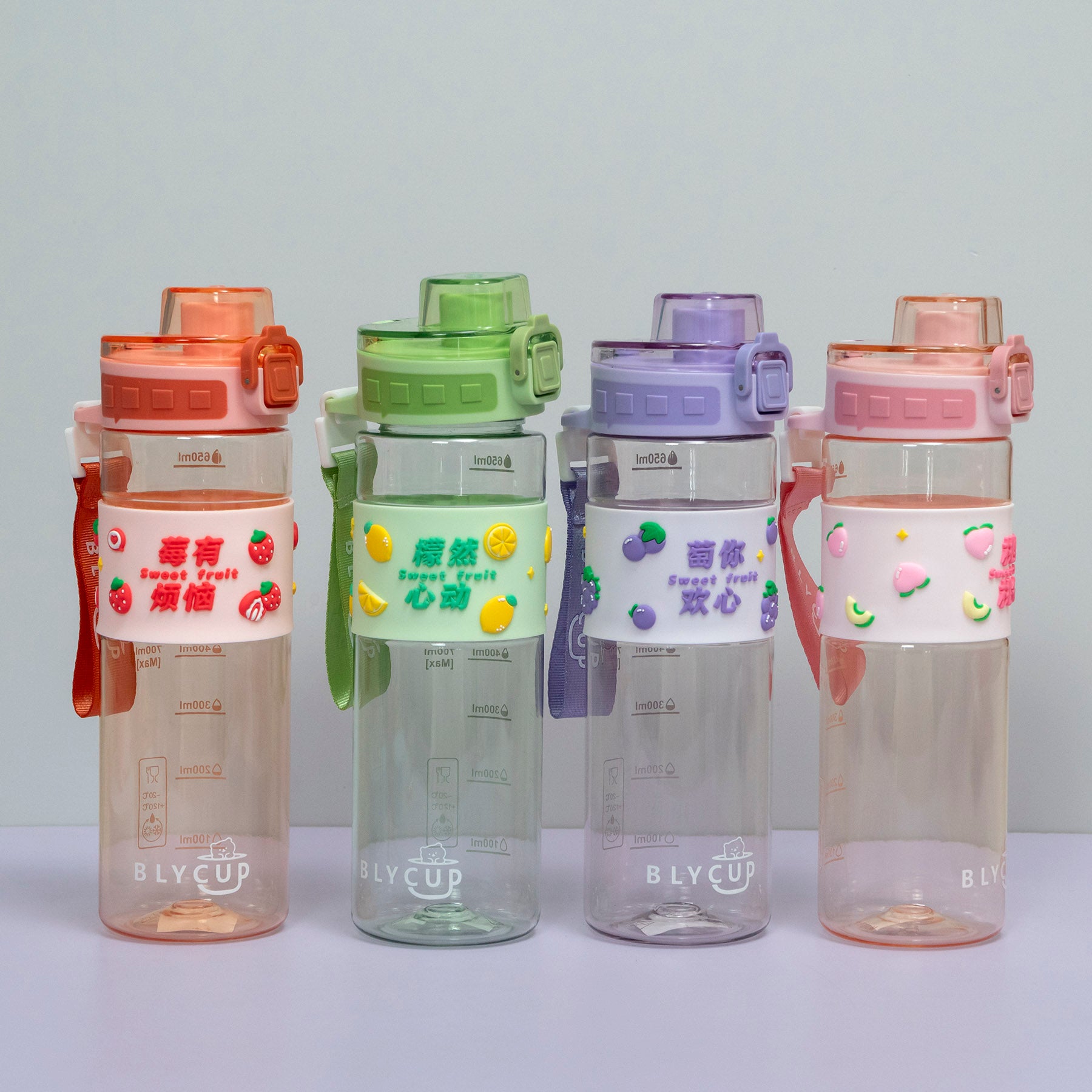 Cute Fruit Print Sports Shaker Bottle – UBK3654