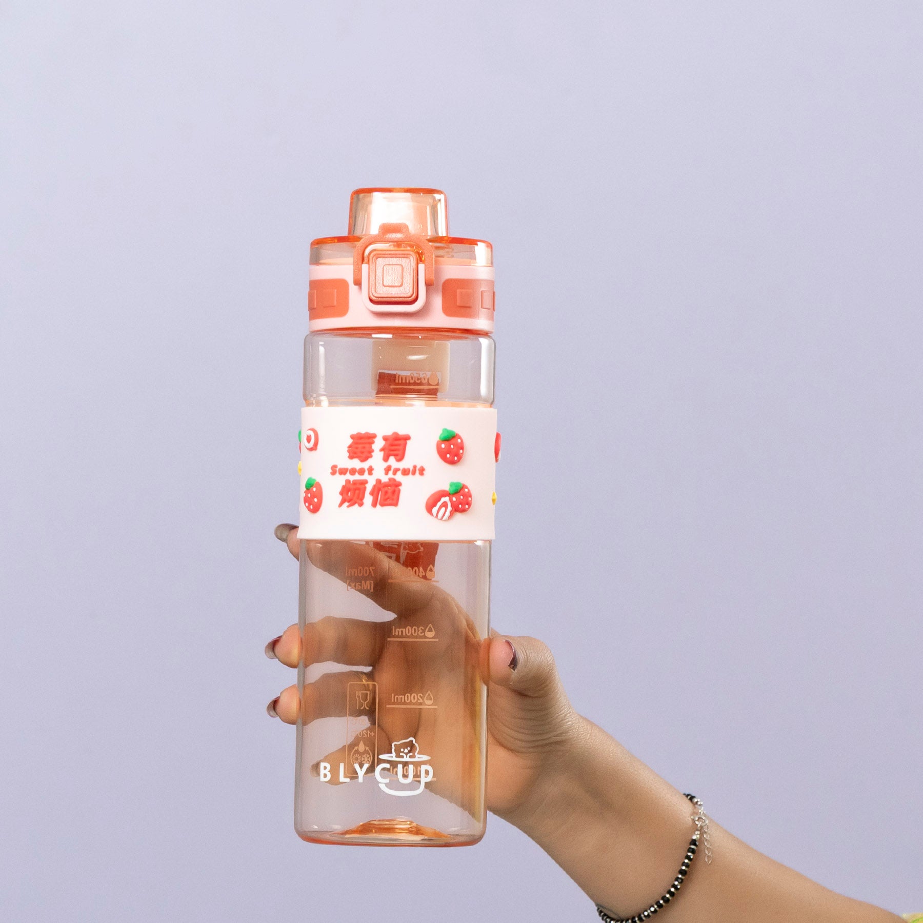 Cute Fruit Print Sports Shaker Bottle – UBK3654