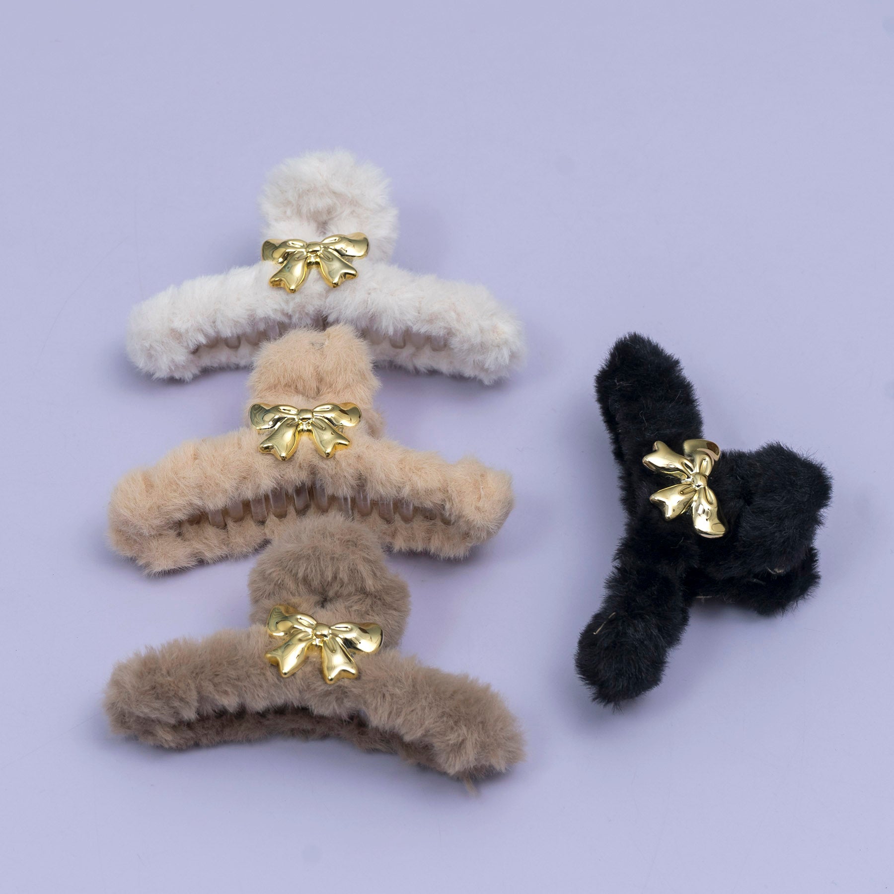 Fur Bow Hair Claw – UBK3839