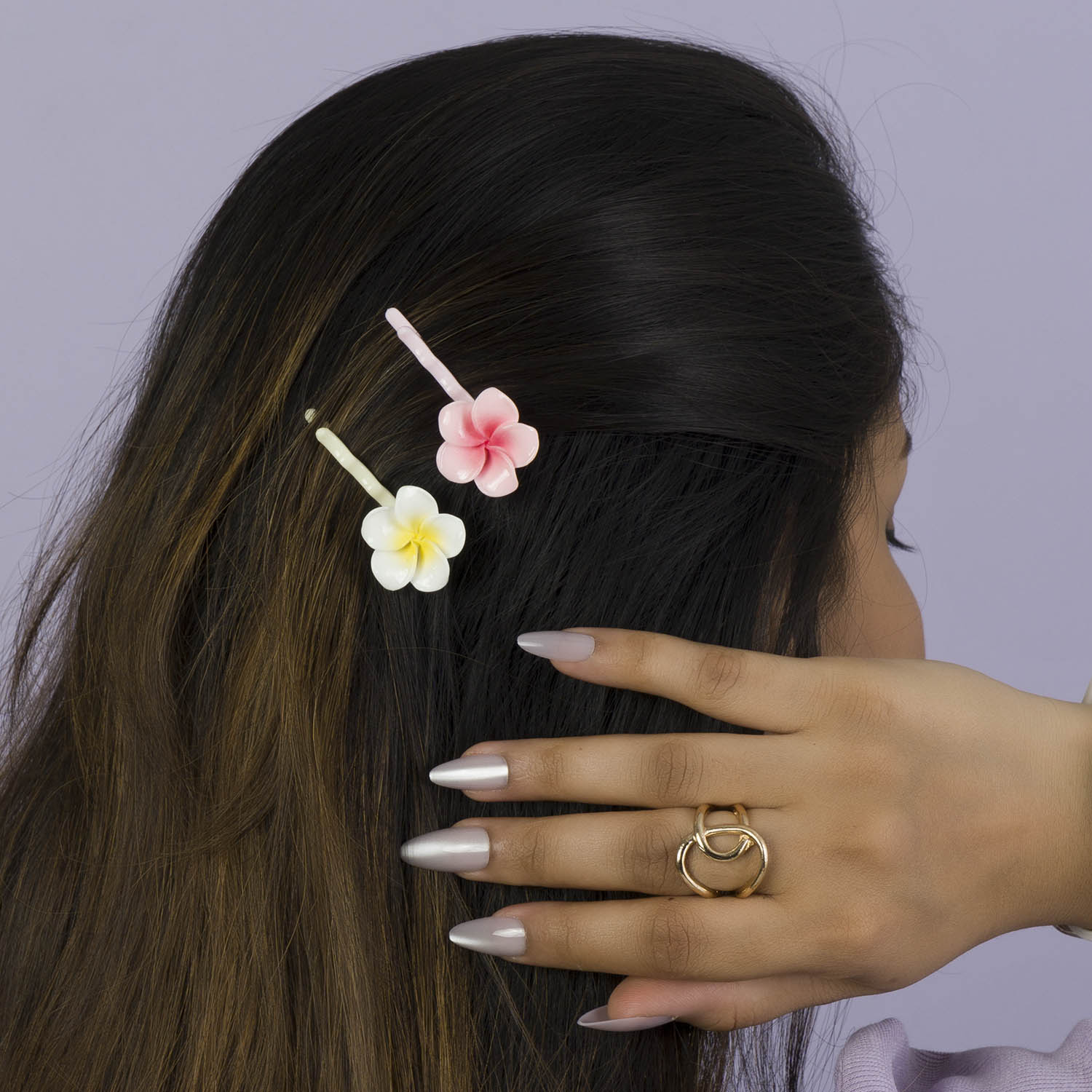 Kids Flower hair pins (5Pcs) - UBK2986