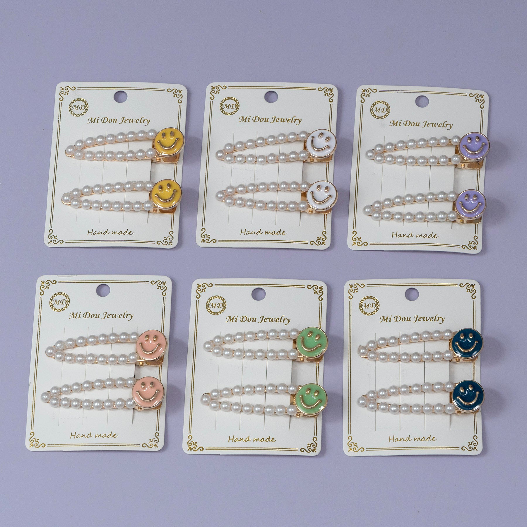 Pearl Smiley Hair Pin Set – UBK3333