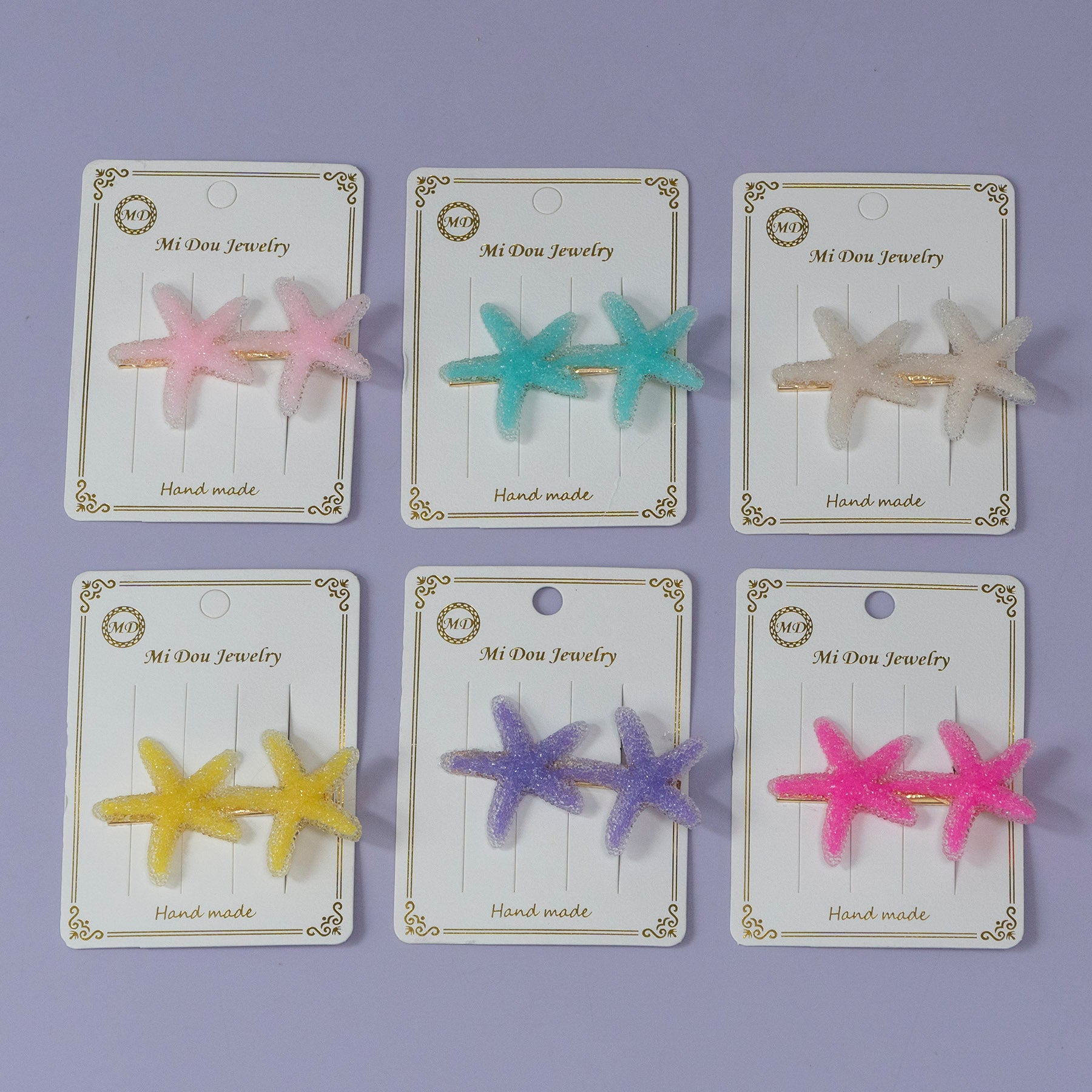 Starfish Glitter Hair Pin Set – UBK3335