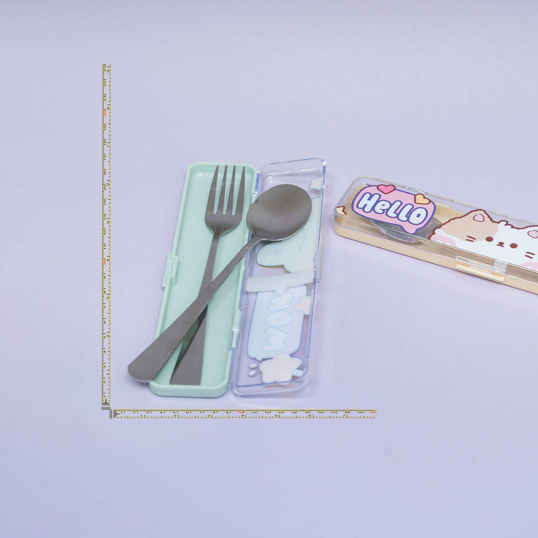 Cartoon Spoon & Fork Set with Case – UBK3694