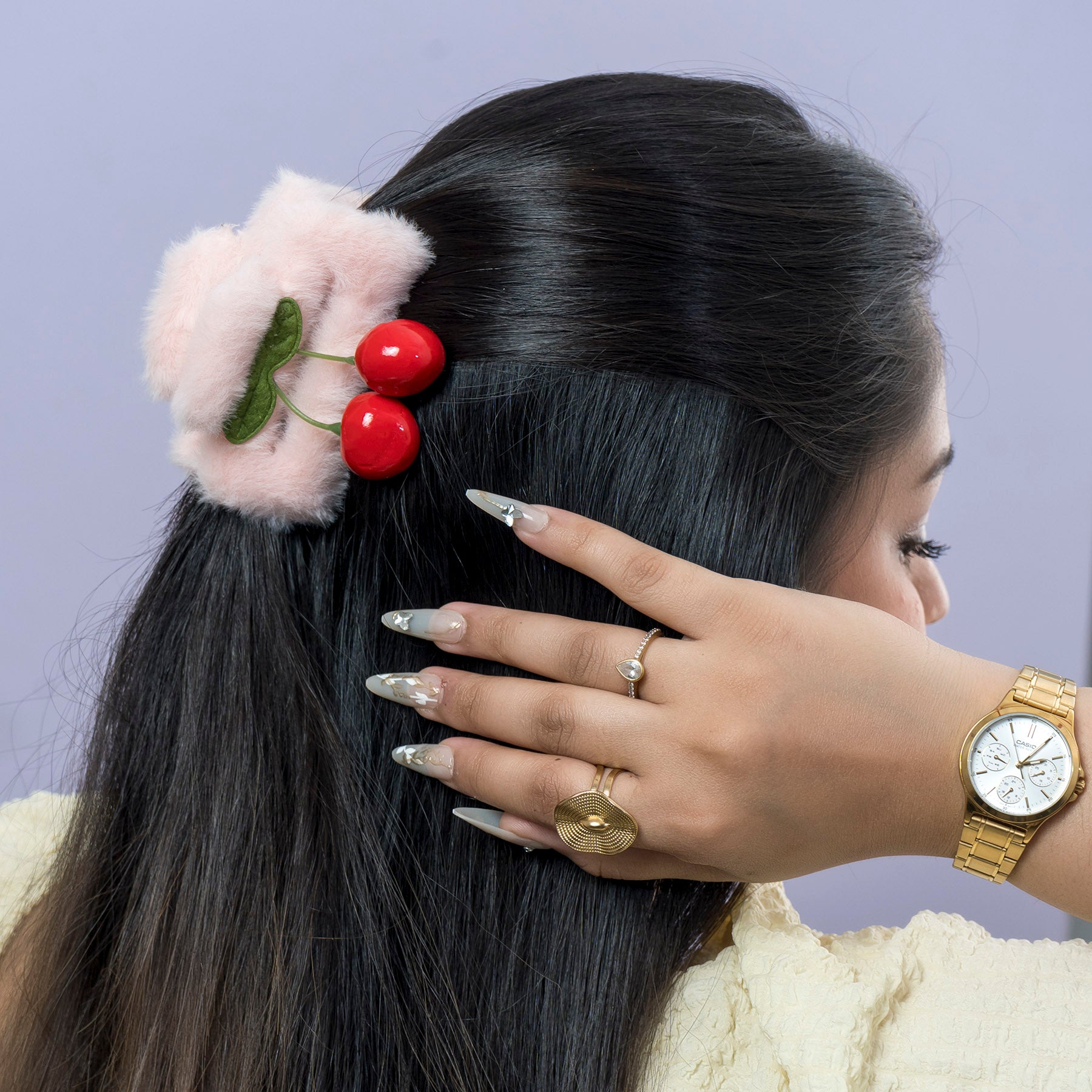 Fur Cherry Hair Claw – UBK3844