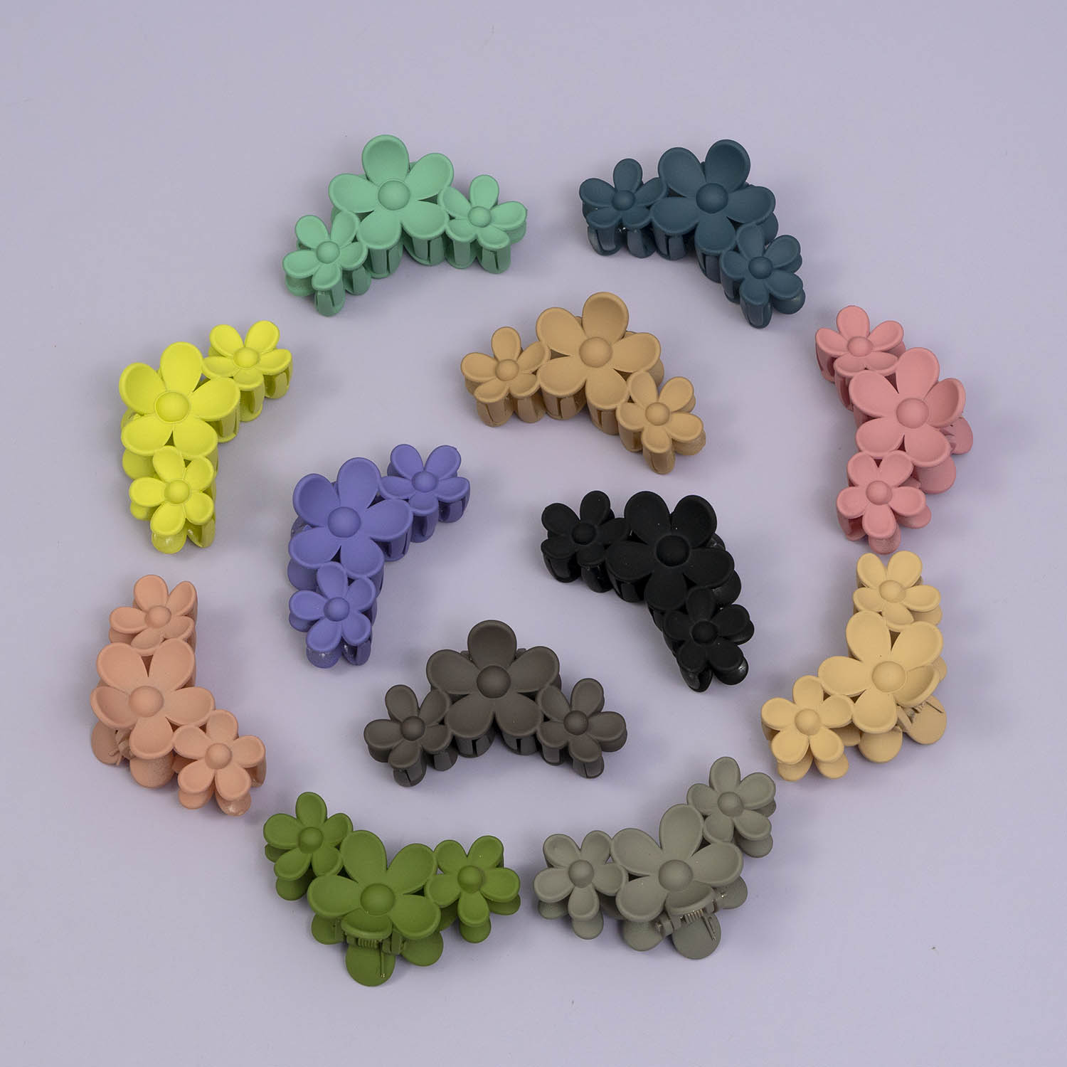 Matt hair claw (Pack of 3) - UBK2723