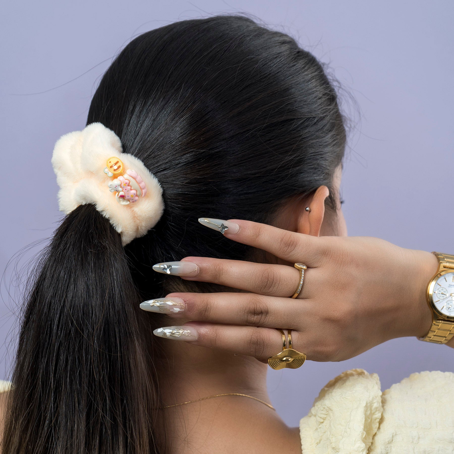 Fur Cartoon Scrunchie – UBK3847