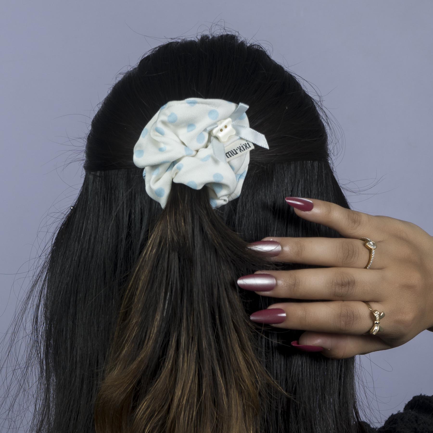 Pastel Polka & Lace Scrunchies  – UBK3295