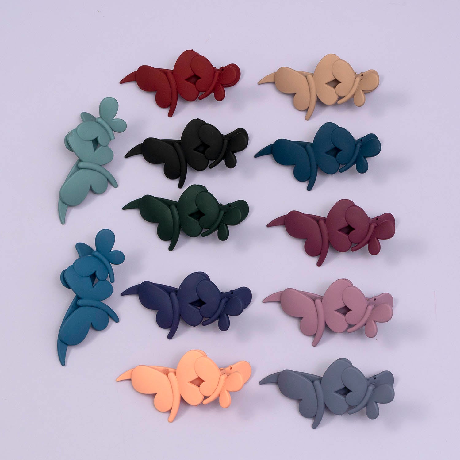 Matt flower slide Claw clip - UBK2732