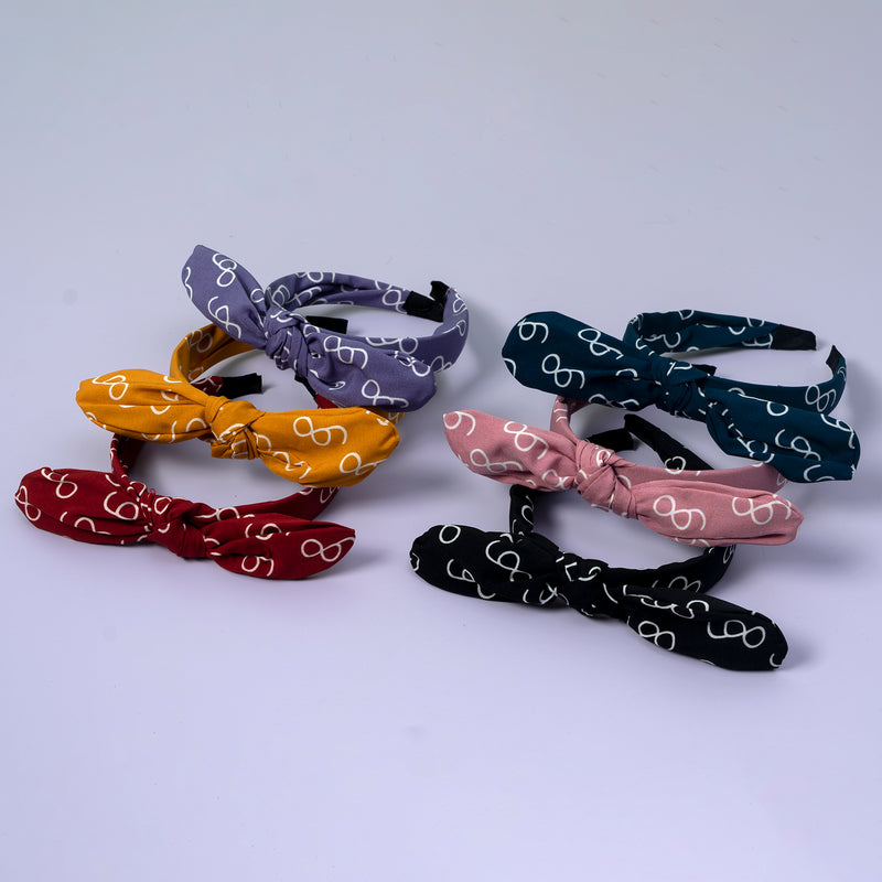 Printed Knotted Hair Bands - UBK2513