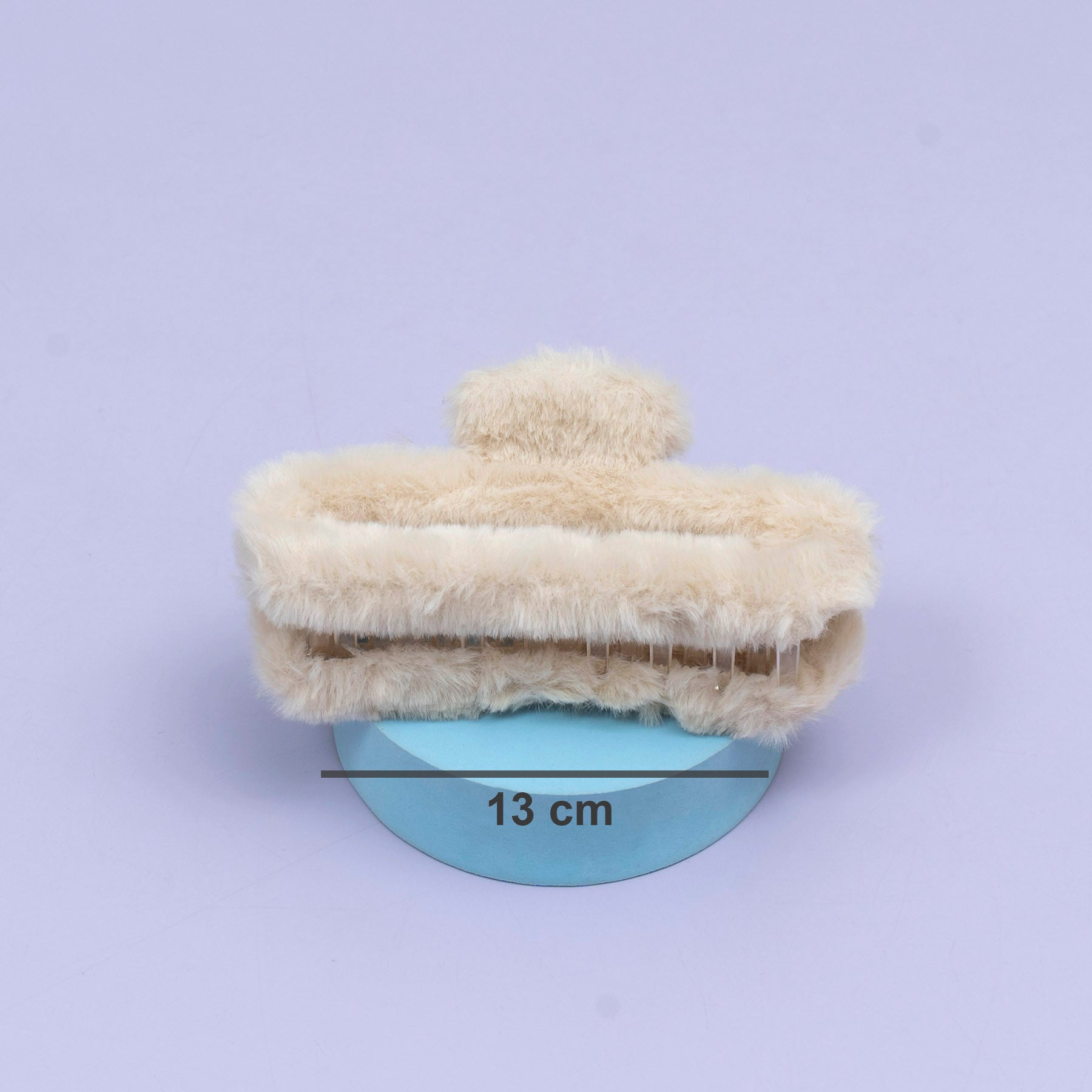 XL Fur Rectangle Hair Claw – UBK3851
