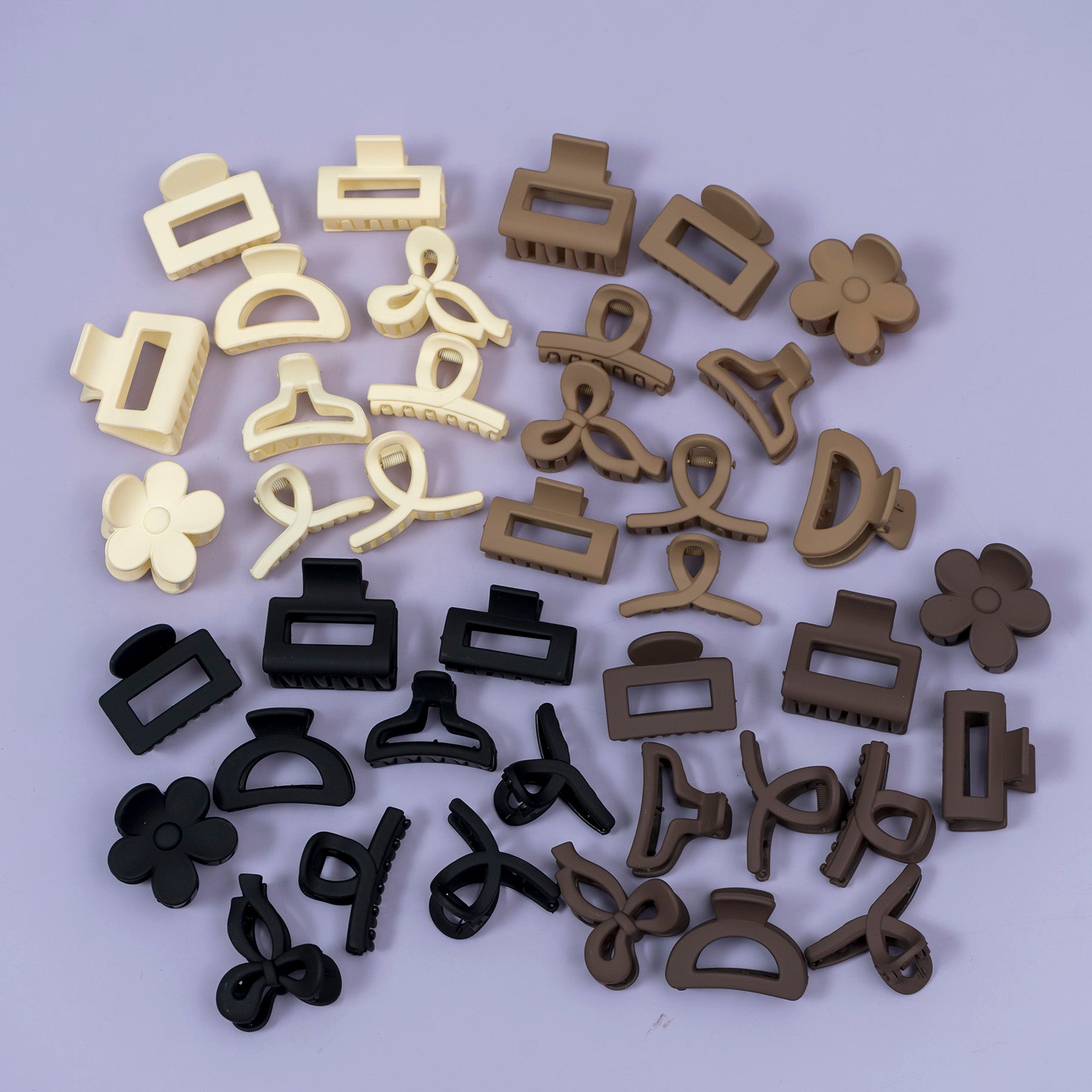Mini Matte Hair Claw Set (Pack of 4) – UBK3912
