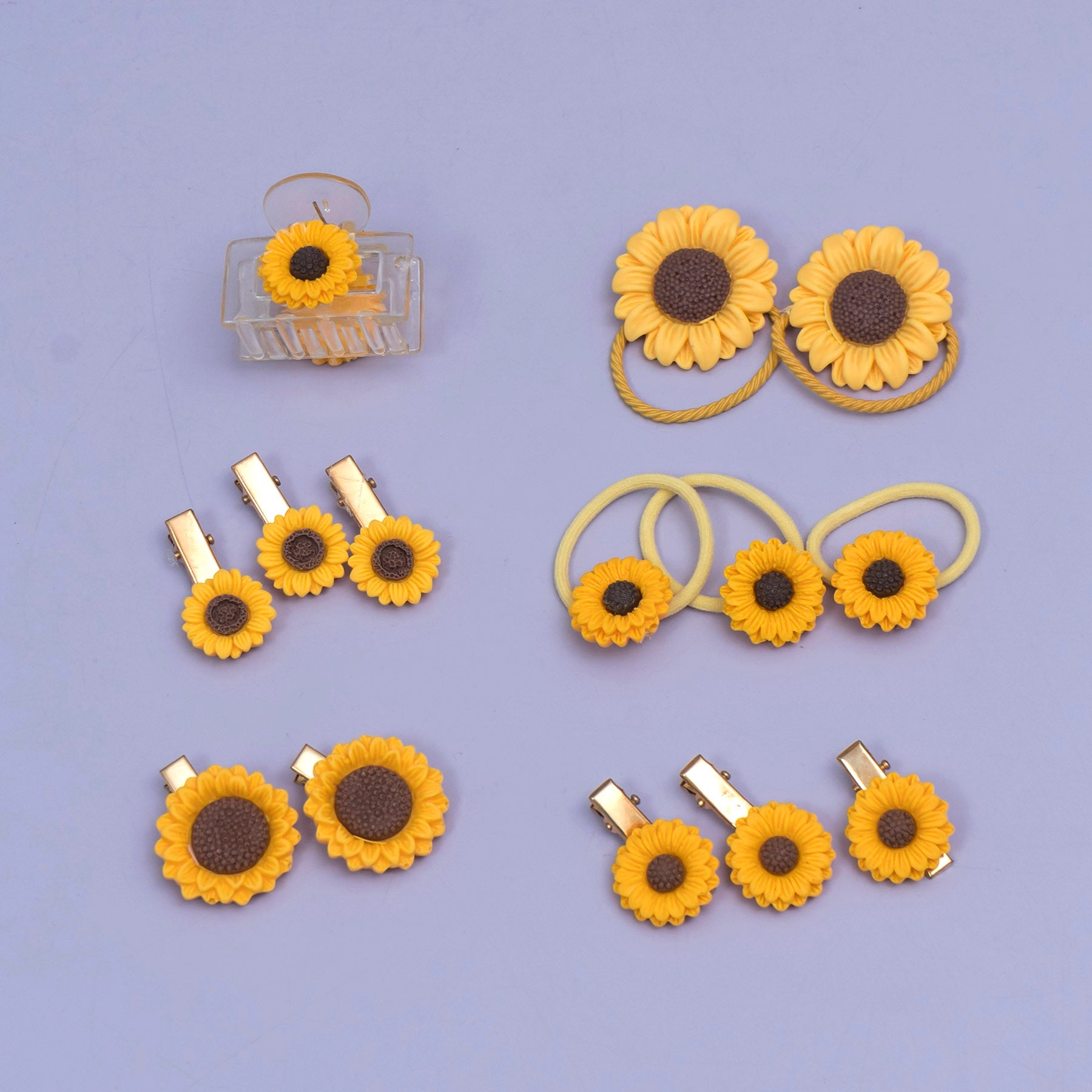 Sunflower Hair Accessories Set – UBK3857