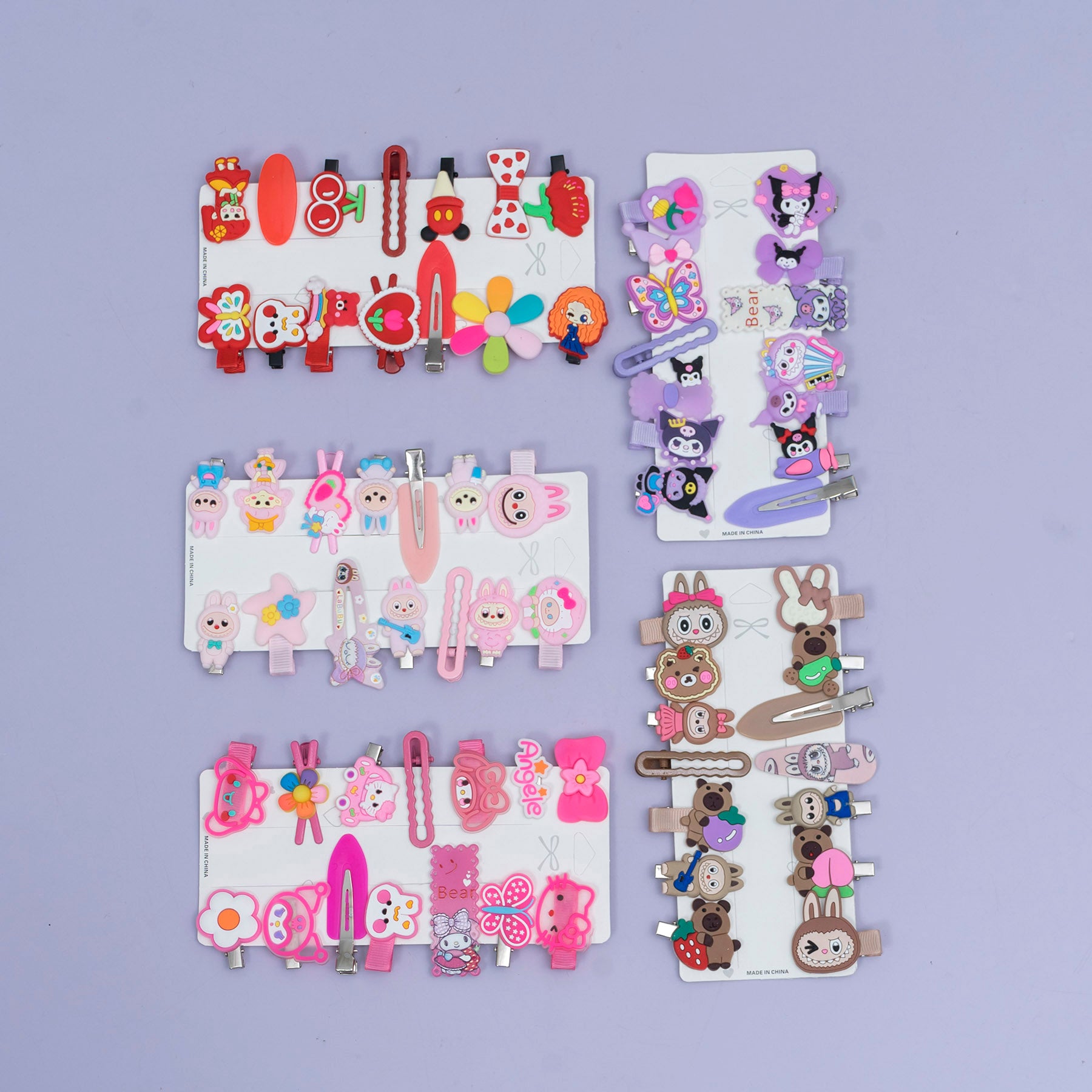Kids Cartoon Hair Clip Set (14Pcs) – UBK3860