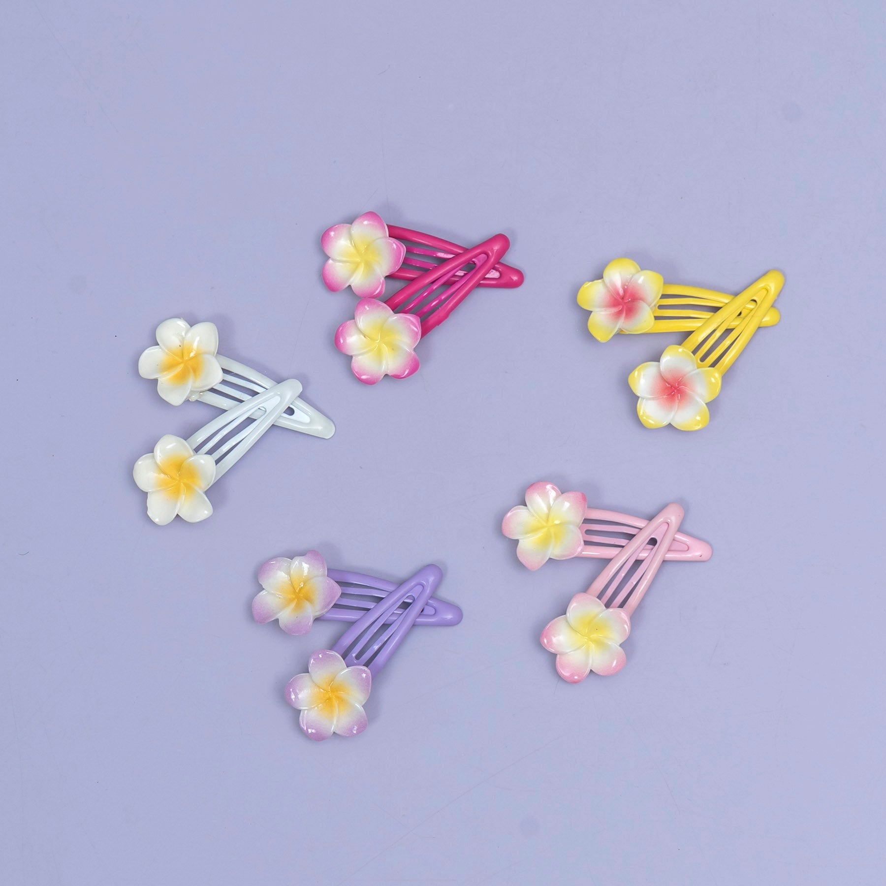 Gradient Flower Snap Hair Clip – UBK3863