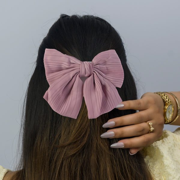 Strip Hair bow (Hair pin) - UBK3040