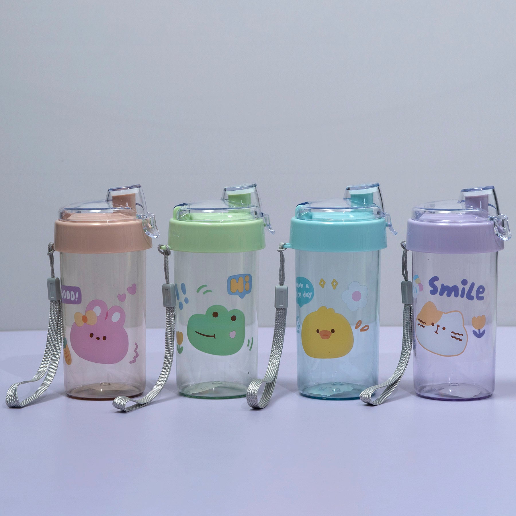 Cute Cartoon Printed Bottle with Strap – UBK3364