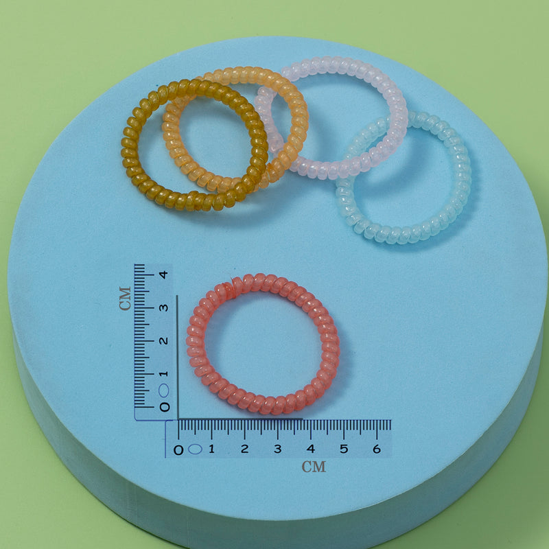 Trendy spiral Hair ties ( Pack of 10 ) - UBK2589