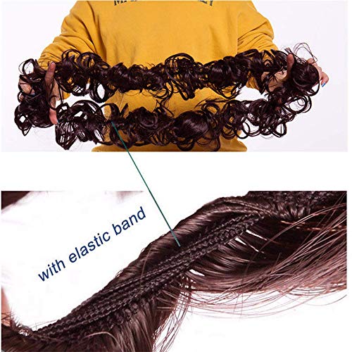 Black Women Messy Frill Hair Extensions For Ponytail And Bun Juda Maker - UBK2697