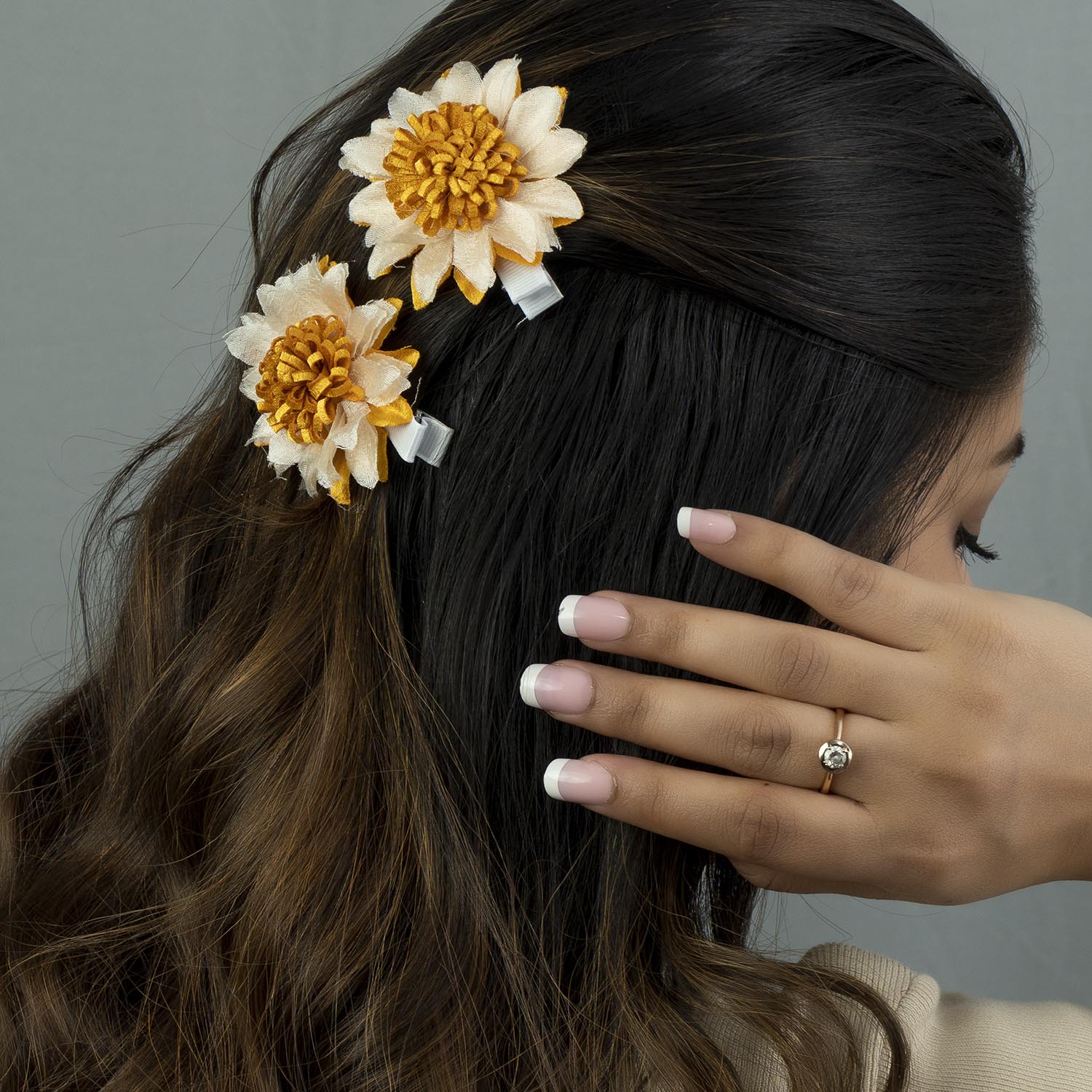 Flower Hair Pins (2Pcs) - UBK2763
