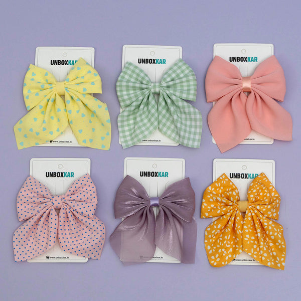 Printed hair bows - UBK2773