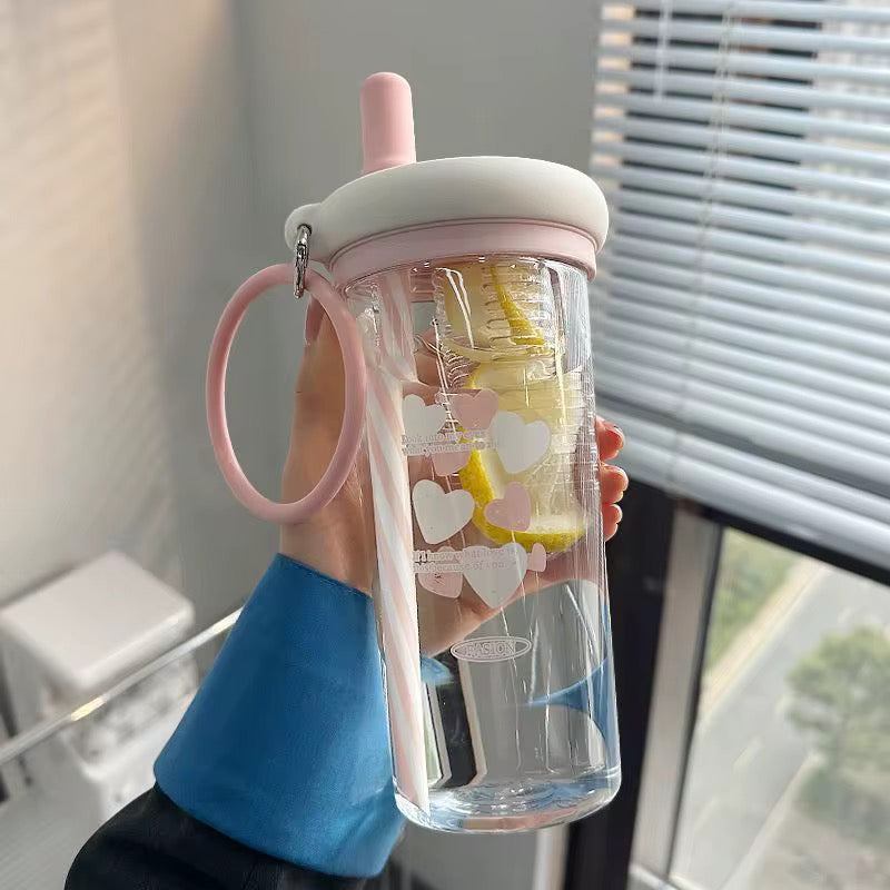 Straw Cup Bottle with Silicone Lid – UBK3362