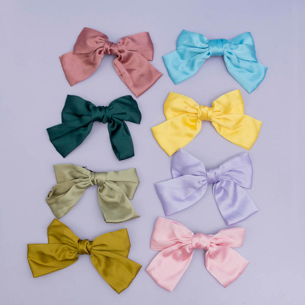 XL Satin hair bow - UBK2774