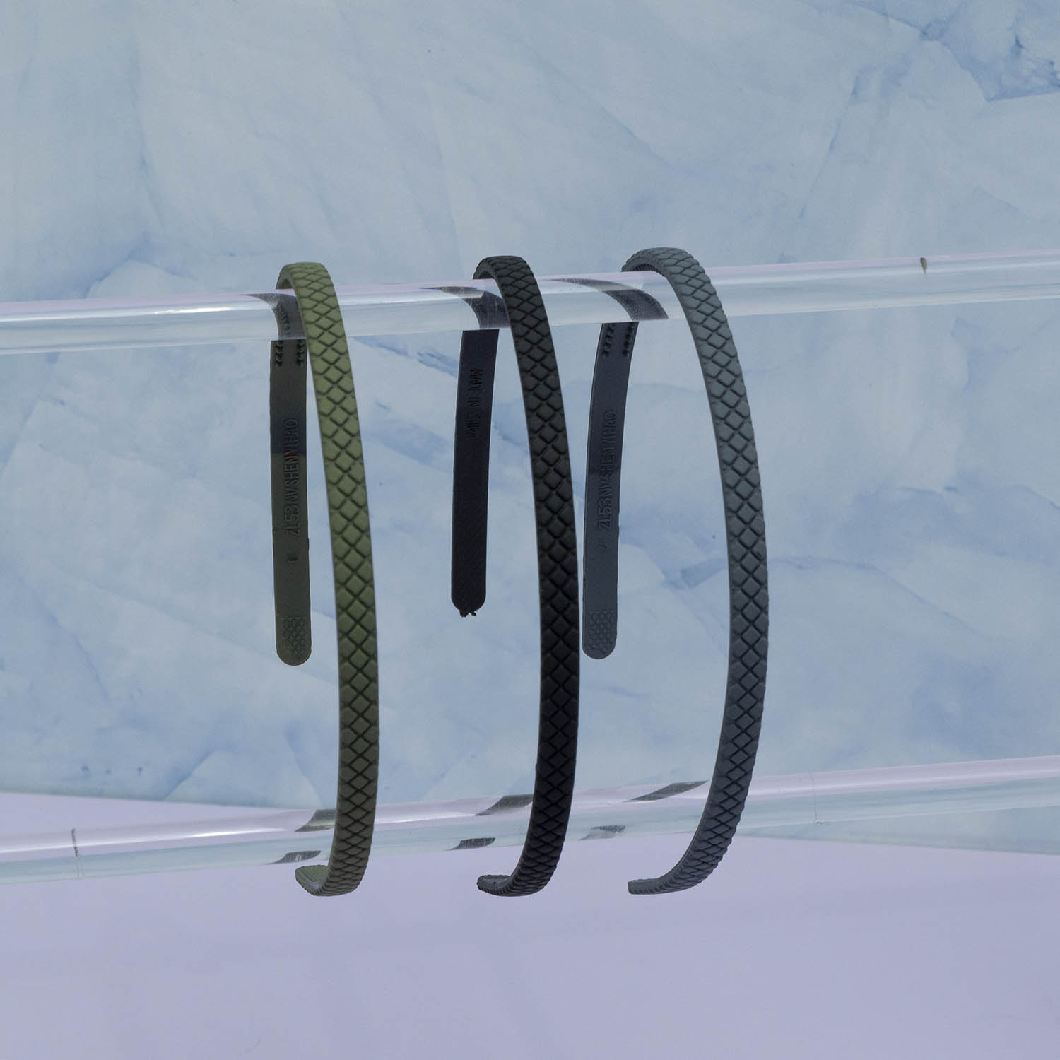 Korean style matt hairbands (3Pcs)- UBK2787
