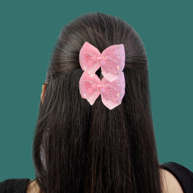 Fancy hair bow with Alligator pin - UBK2021