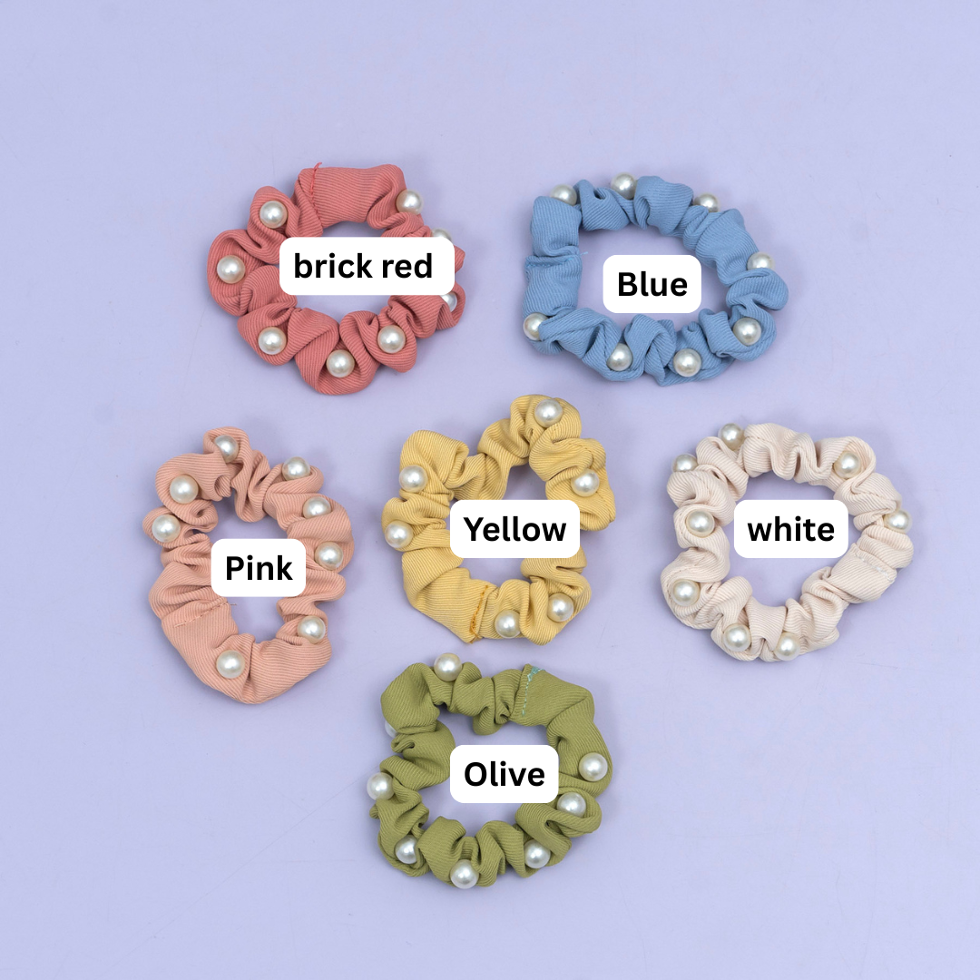 Pearl Studded Scrunchie – UBK3879