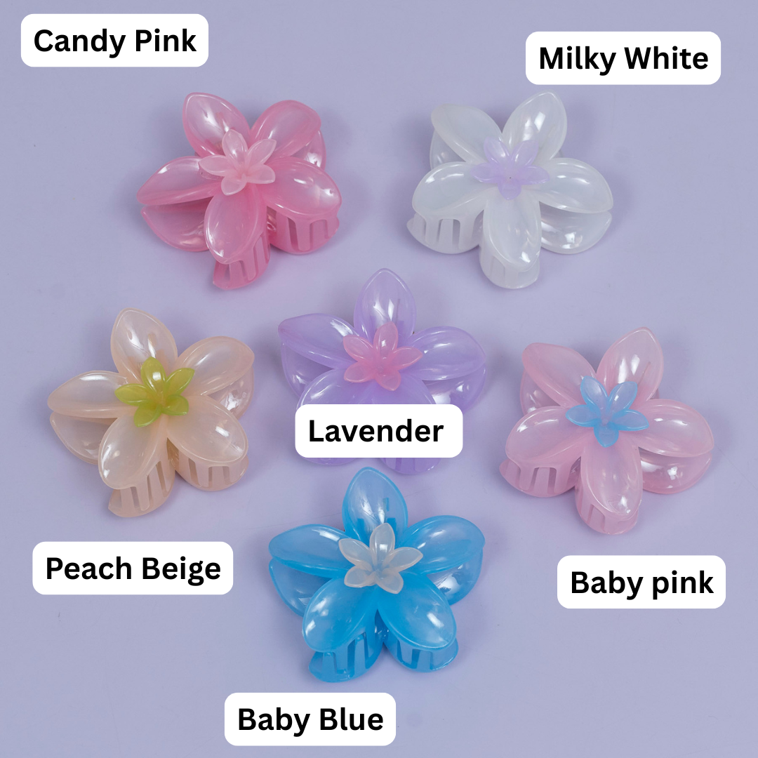 Glossy Blossom Hair Claw – UBK3731