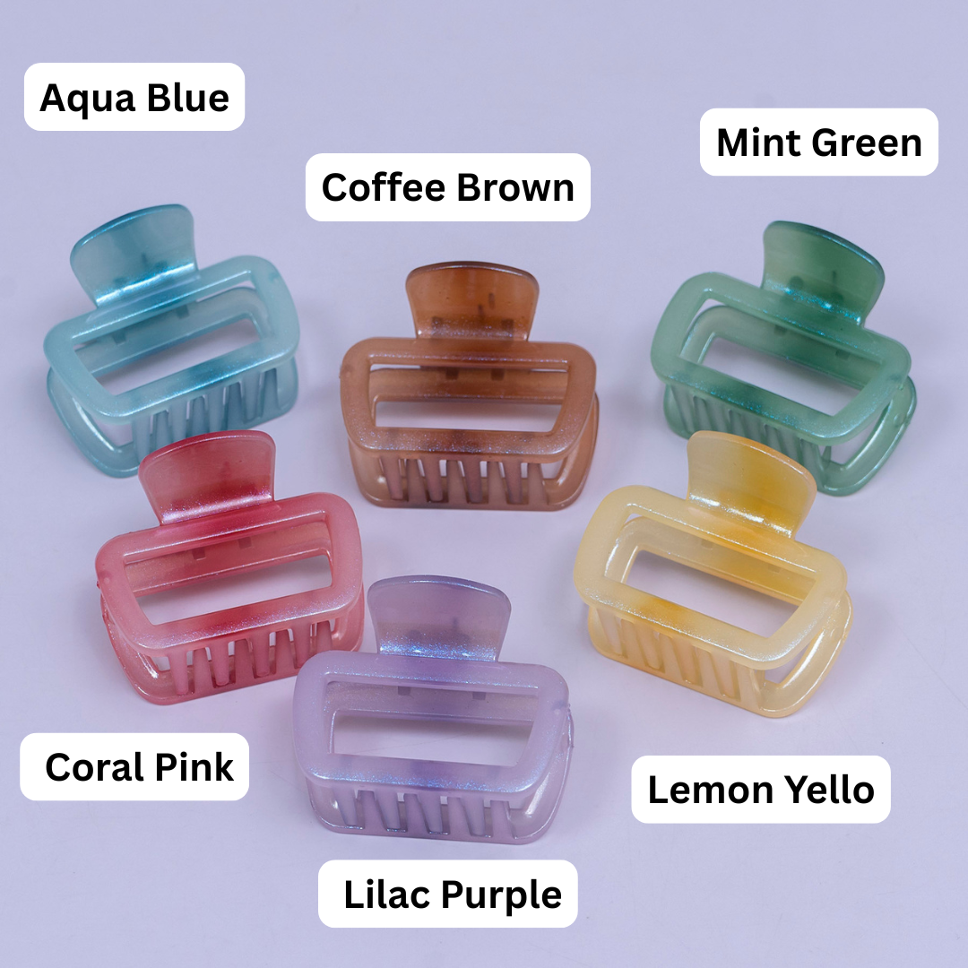 Glossy Rectangle Hair Claw – UBK3739