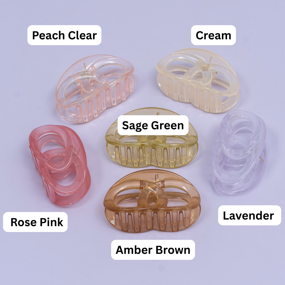 Glossy Oval Hair Claw – UBK3740